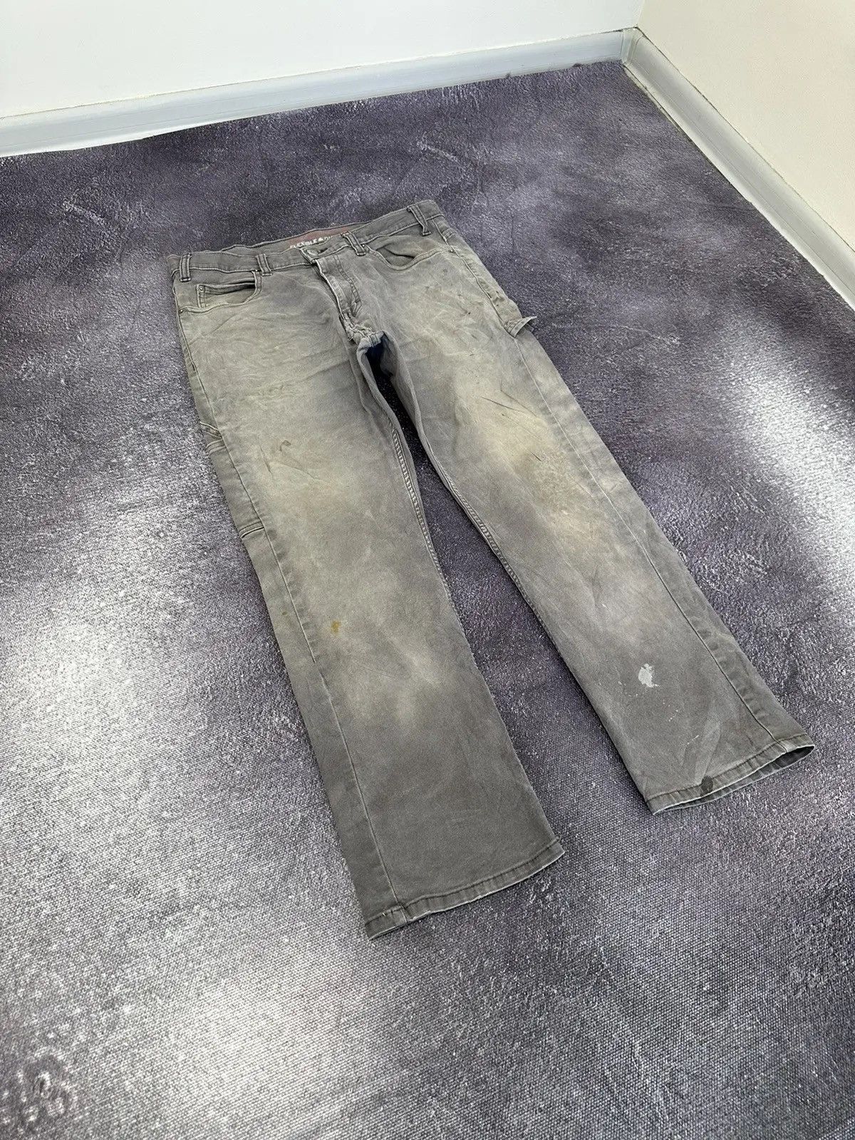 Dickies × Vintage Vintage Dickies Y2K Faded Grey Work Hype Baggy Pants Size US 34 / EU 50 - 5 Thumbnail