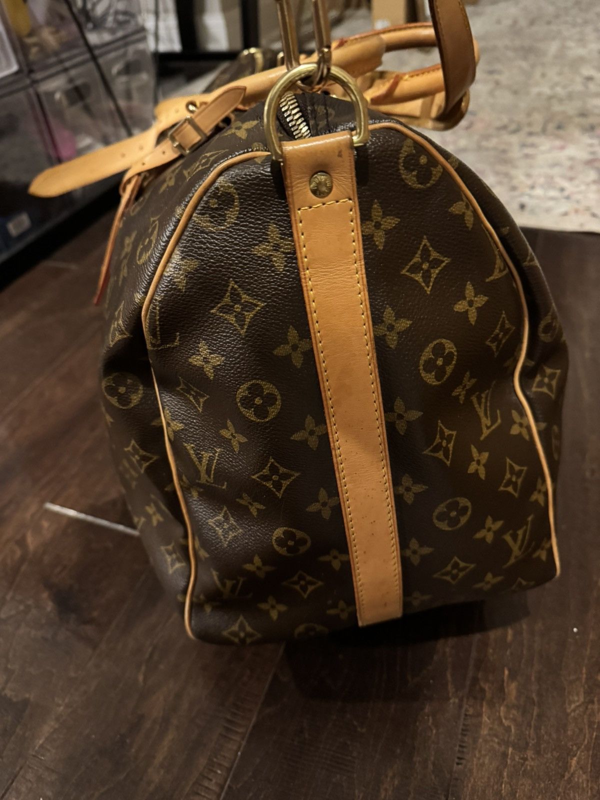 Louis Vuitton Louis Vuitton Keepall 50 Bandouliere Duffle Brown Size ONE SIZE - 9 Thumbnail