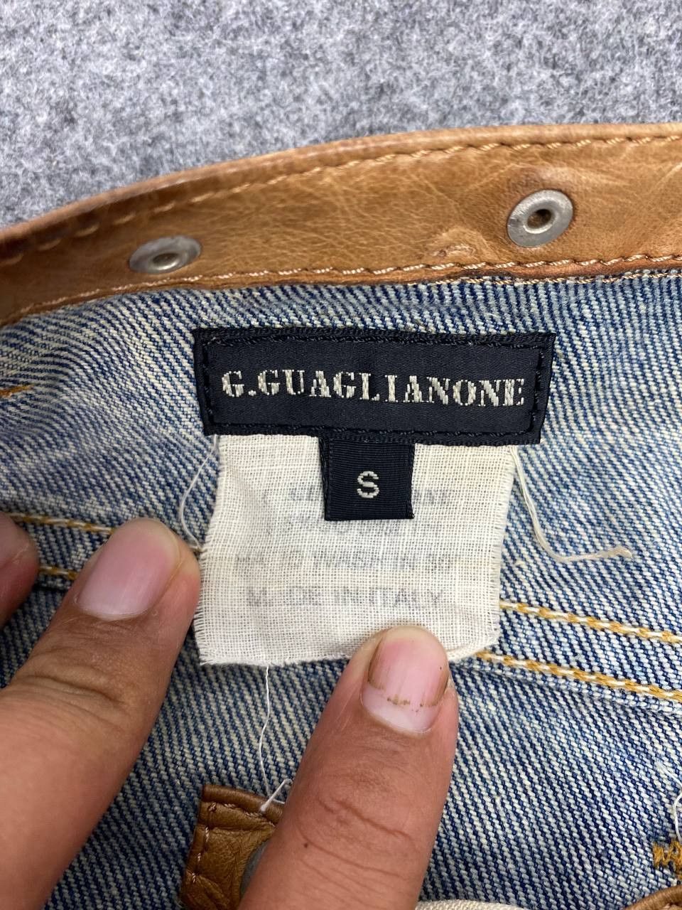 Levi's vintage levis orange tab custom leather g.guaglianone italy Size US 32 / EU 48 - 14 Thumbnail