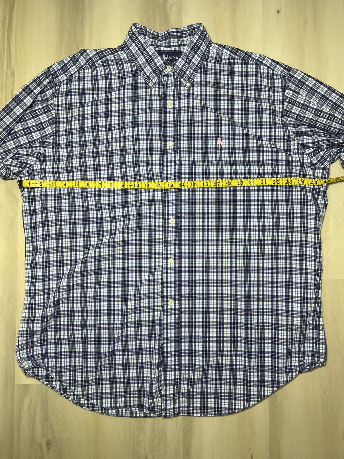 Polo Ralph Lauren Polo Ralph Lauren Blue Plaid Blaire Shirt Sz Large Button Size US L / EU 52-54 / 3 - 6 Thumbnail