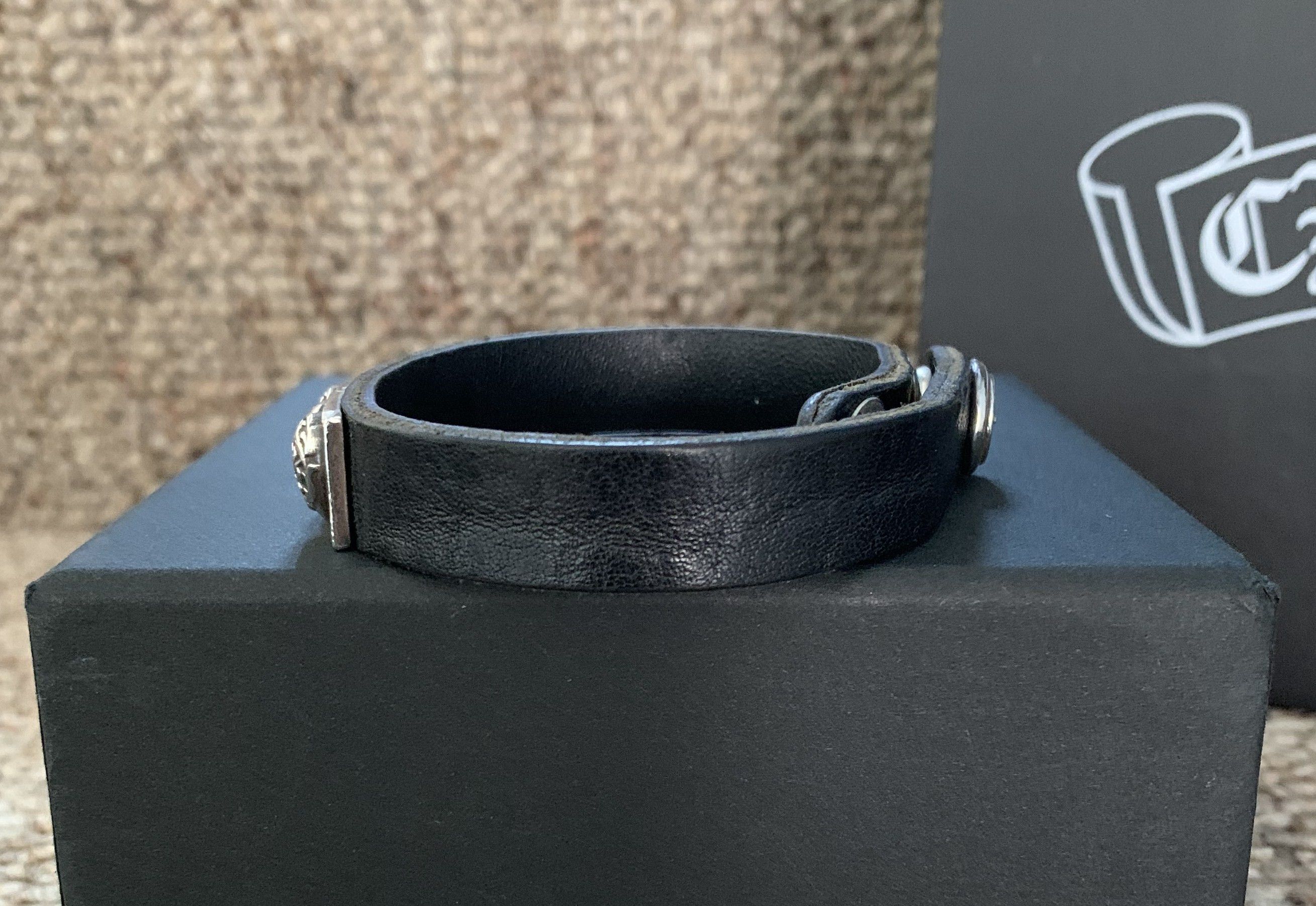 Chrome Hearts Chrome Hearts Adjustable Leather Silver Snap Bracelet Size ONE SIZE - 4 Thumbnail