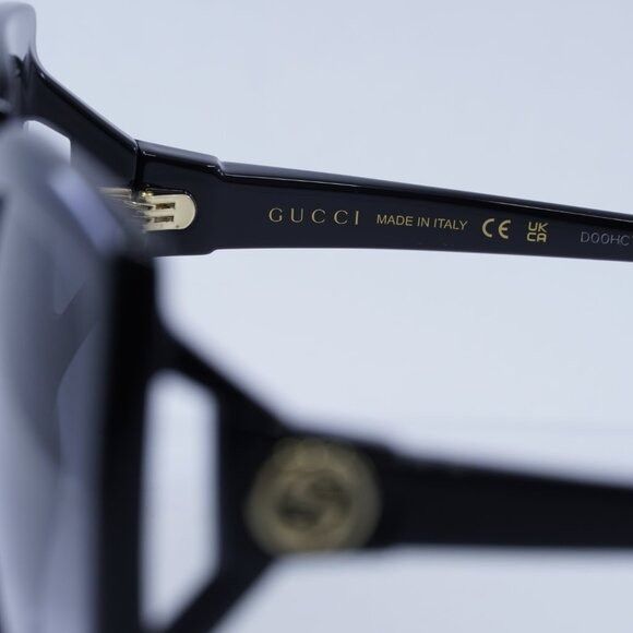 Gucci Gucci GG0876SA 001 Sunglasses Black Square Frame, Grey Size ONE SIZE - 6 Thumbnail