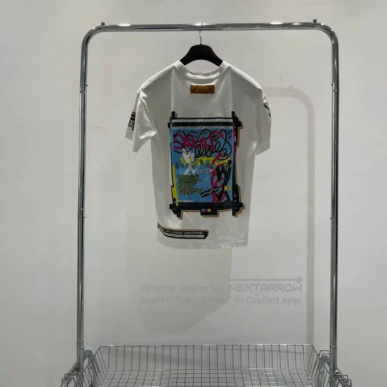 Louis Vuitton Louis Vuitton White Band Print T-shirt. Size US XS / EU 42 / 0 - 2 Thumbnail