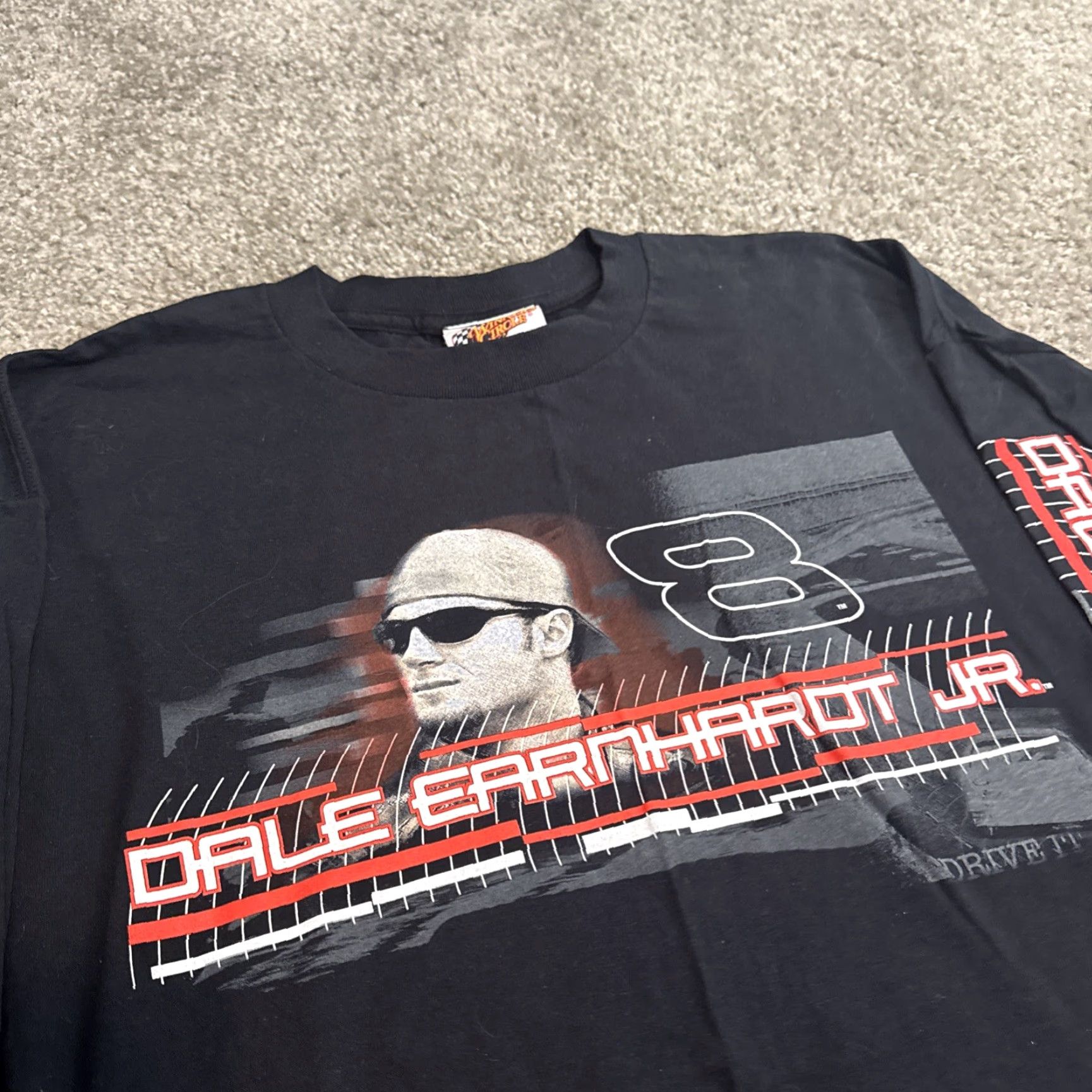 NASCAR VINTAGE Dale Earnhardt Jr. Nascar Racing Long Sleeve T-Shirt 2XL Mens Black Size US XXL / EU 58 / 5 - 3 Thumbnail