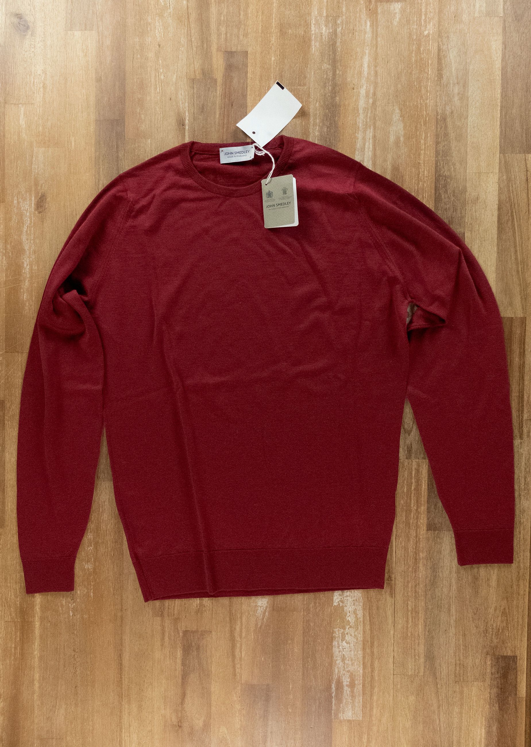 John Smedley JOHN SMEDLEY solid wolf red wool crewneck sweater Medium Size US M / EU 48-50 / 2 - 1 Thumbnail