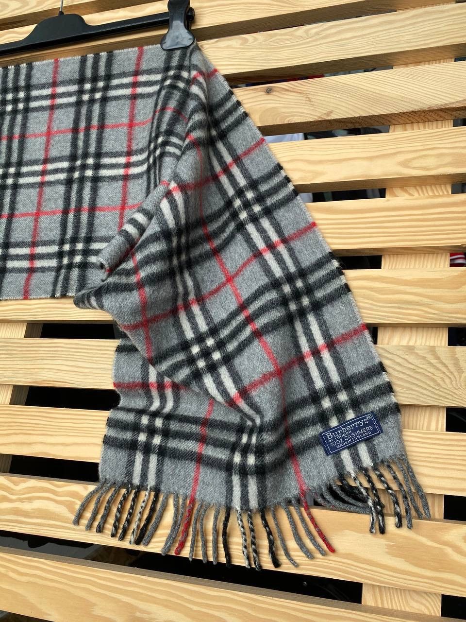 Burberry Burberry Gray Nova Check Scarf Size ONE SIZE - 2 Thumbnail