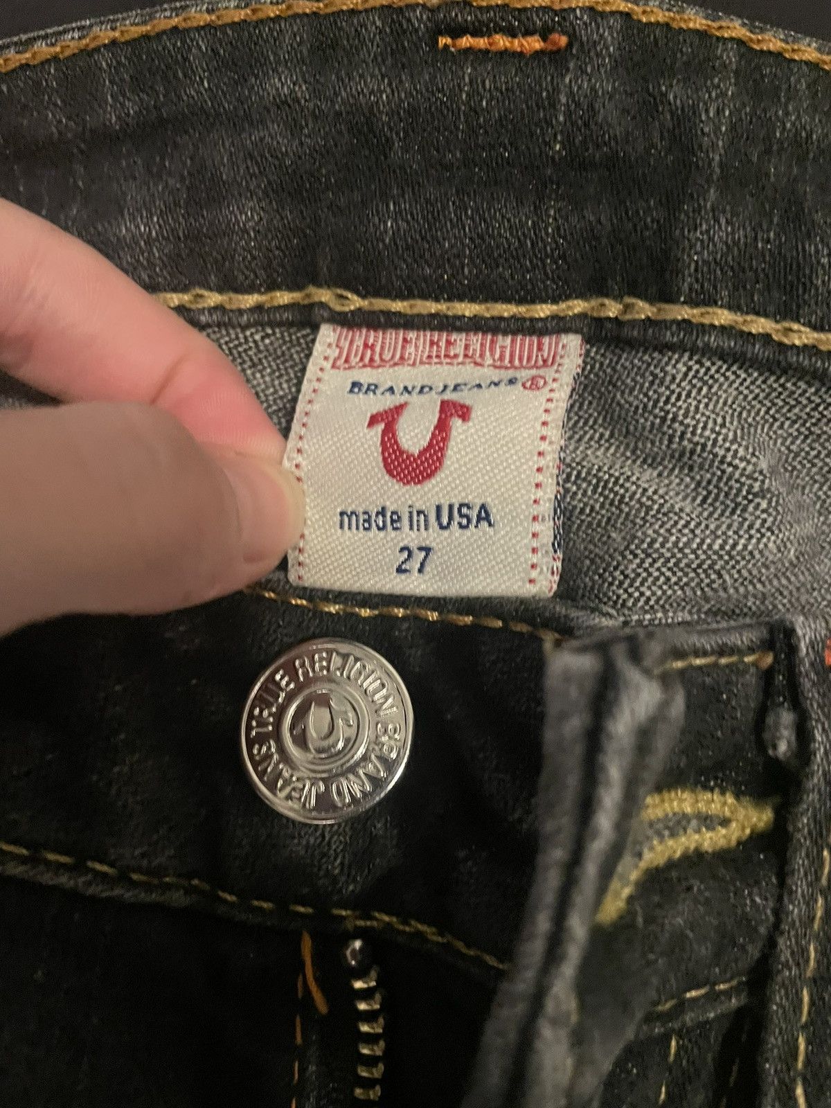 True Religion low rise jean.