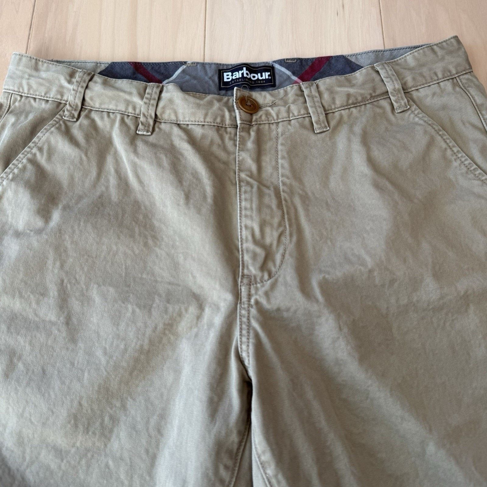 Barbour Barbour Chino Shorts 35 Beige Khaki New York Streetwear Size US 35 - 4 Thumbnail