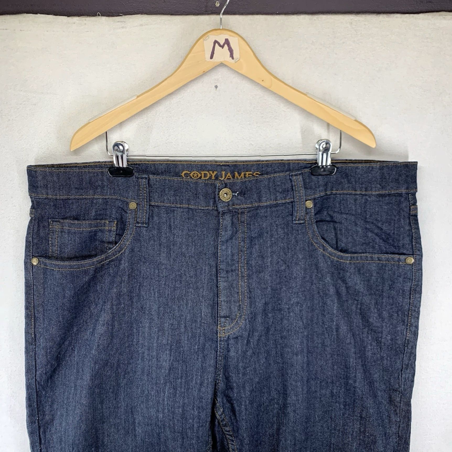 Cody James Cody James Men's Wide Leg Jeans 42 Night Hawk Dark Blue 5-Pocket Cowboy Western Ranchwear Size US 42 / EU 58 - 5 Thumbnail
