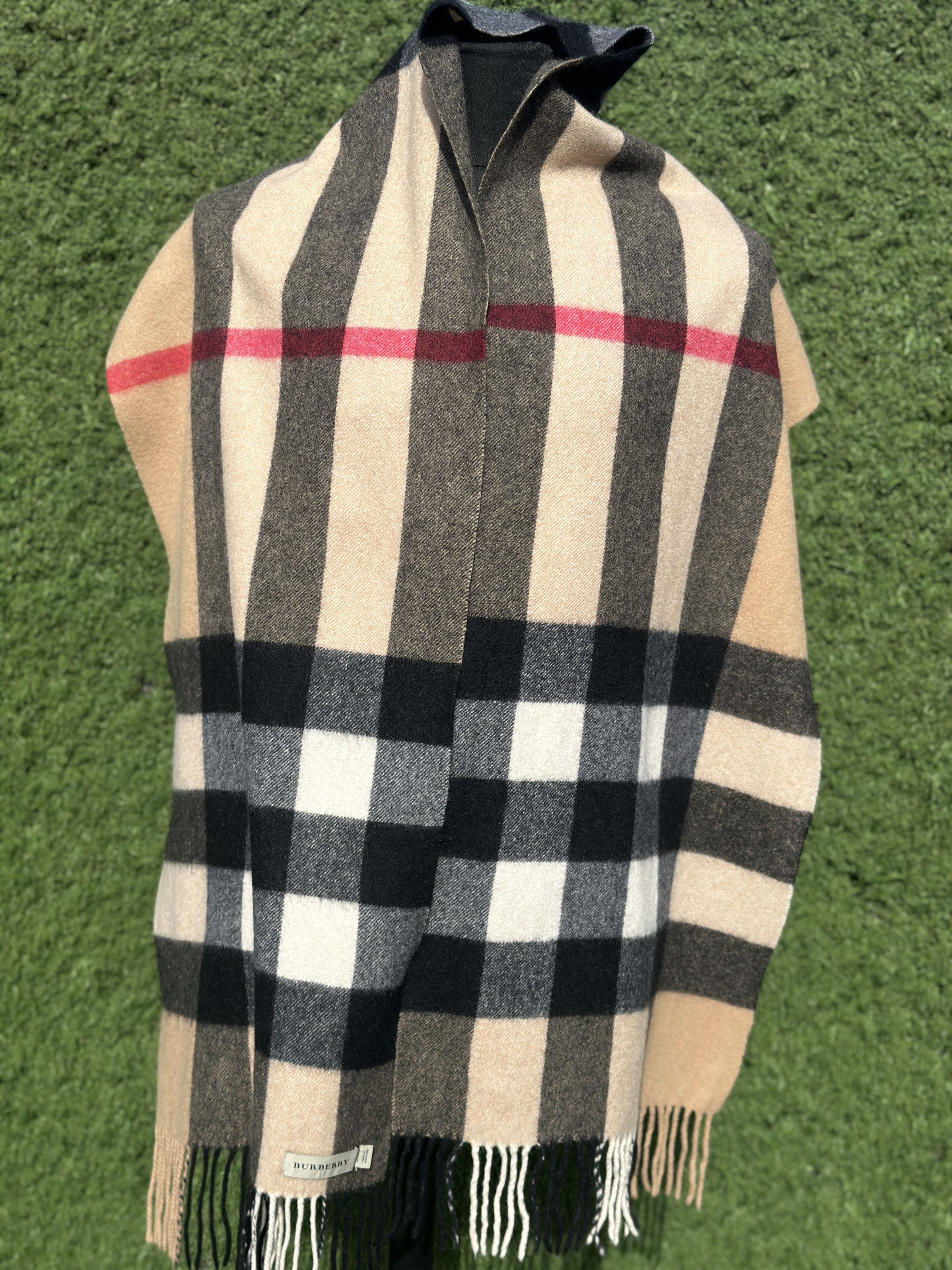 Burberry Burberry 100% Cashmere Classic Check Fringed Scarf 205X37Cm Size ONE SIZE - 10 Thumbnail
