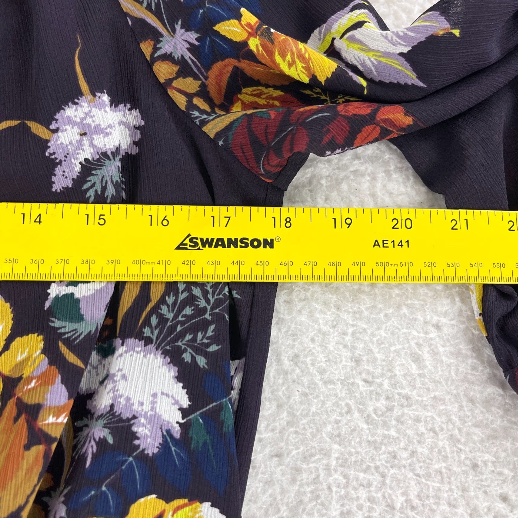 Madewell Madewell Purple Floral Blooming Oasis Wrap Shirt Womens XS 3/4 Sleeve V-Neck Cropped Blouse Size XS / US 0-2 / IT 36-38 - 6 Thumbnail