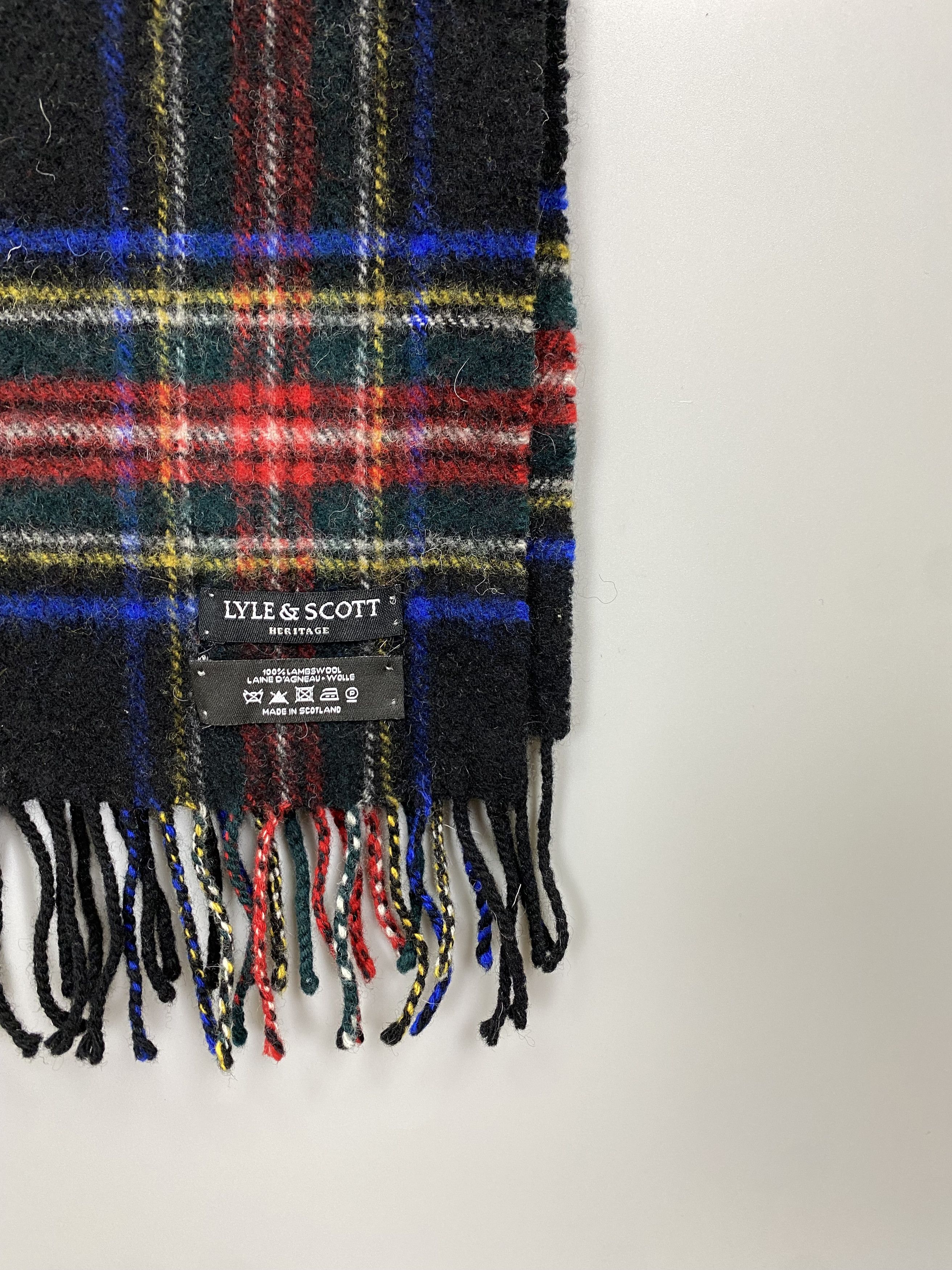 Lyle & Scott Lyle Scott Lambswool Checkered Scarf Size ONE SIZE - 5 Thumbnail