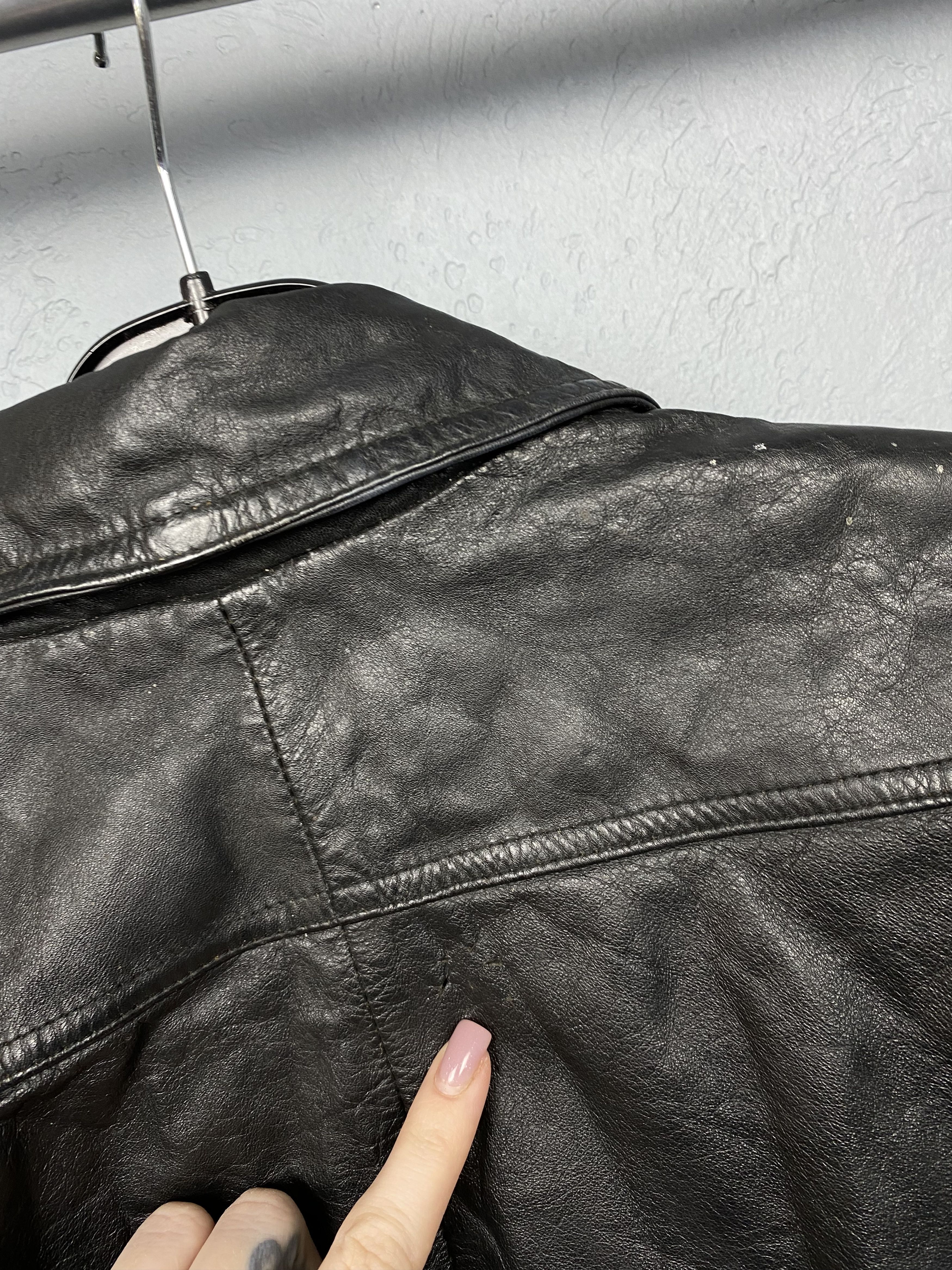 Vintage St Michael Vintage Leather Biker Jacket Size US S / EU 44-46 / 1 - 12 Thumbnail