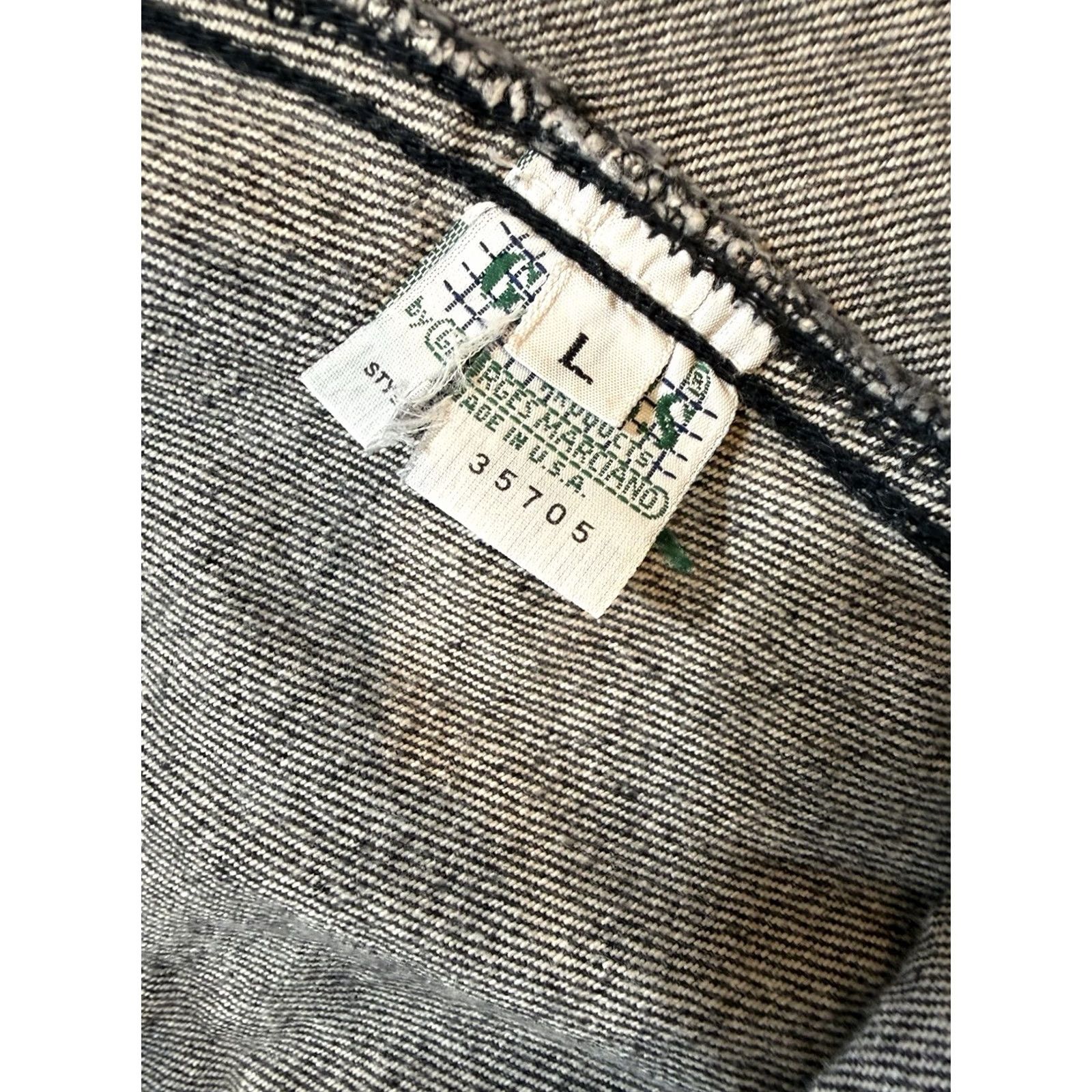 Guess VINTAGE GUESS Denim Overalls Jeans Black Wash 80s 90s USA Size L Men Regular 28in Inseam Size US 33 - 4 Thumbnail