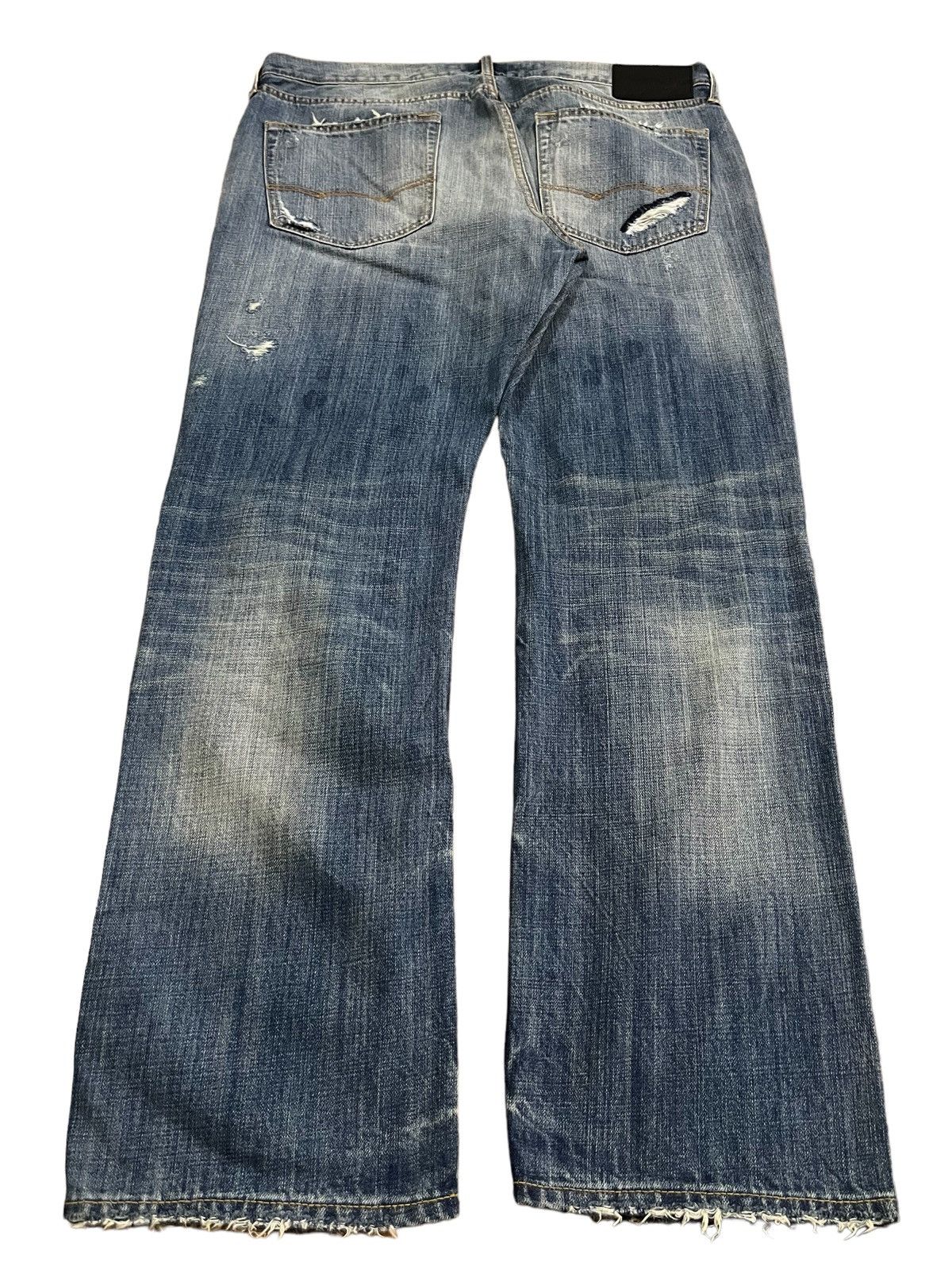 Le Grande Bleu (L.G.B.) Vintage American Eagle Outfitters Boro Distressed Loose Jean Size US 36 / EU 52 - 2 Thumbnail