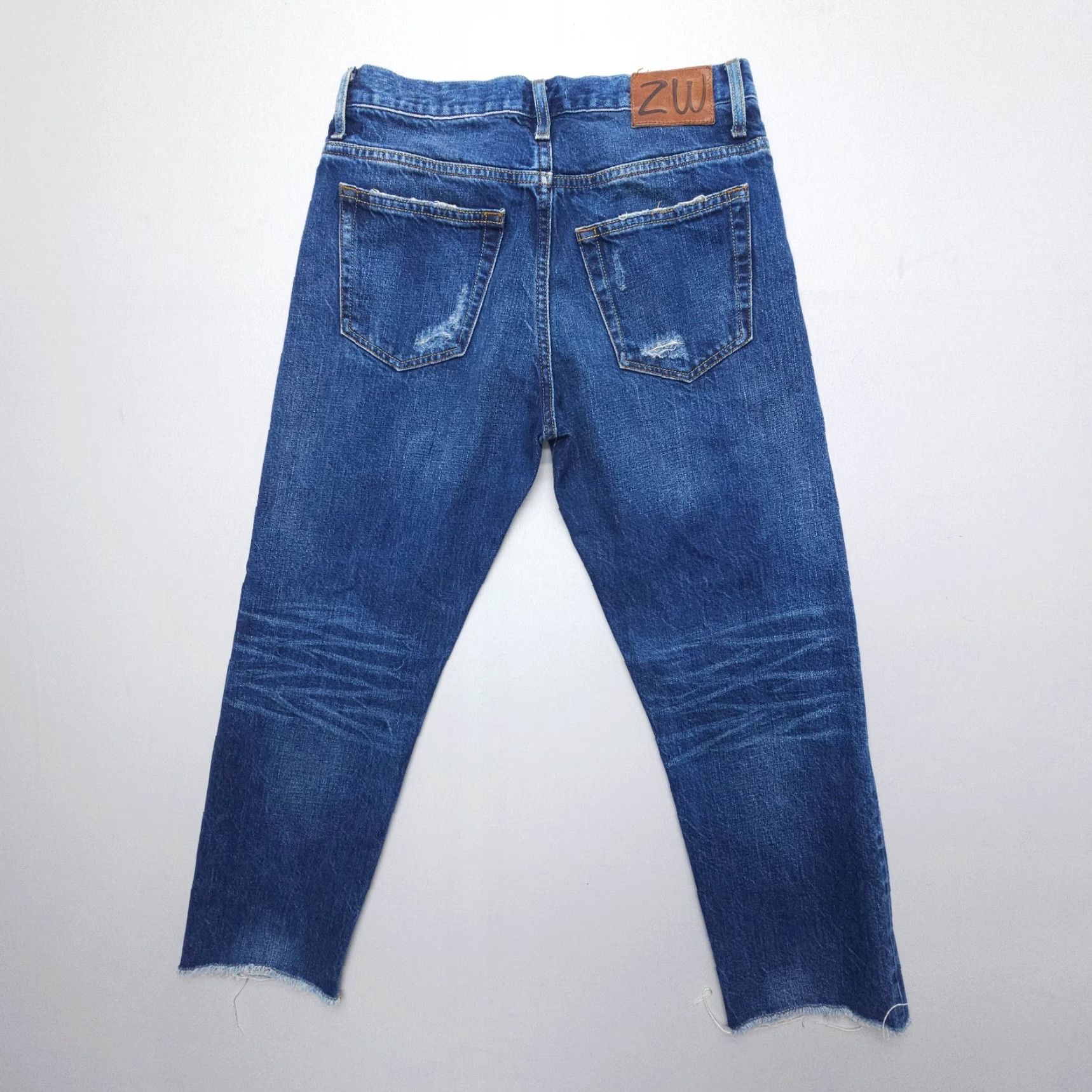 Zara Zara Jeans Women City Denim Dark Premium High Rise Crop 2 28 in Dark Blue 5-Pocket Regular Cropped Vintage No Size 26" / US 2 / IT 38 - 4 Thumbnail