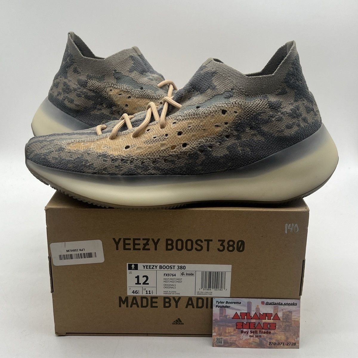 Yeezy boost 380 mist Non reflective