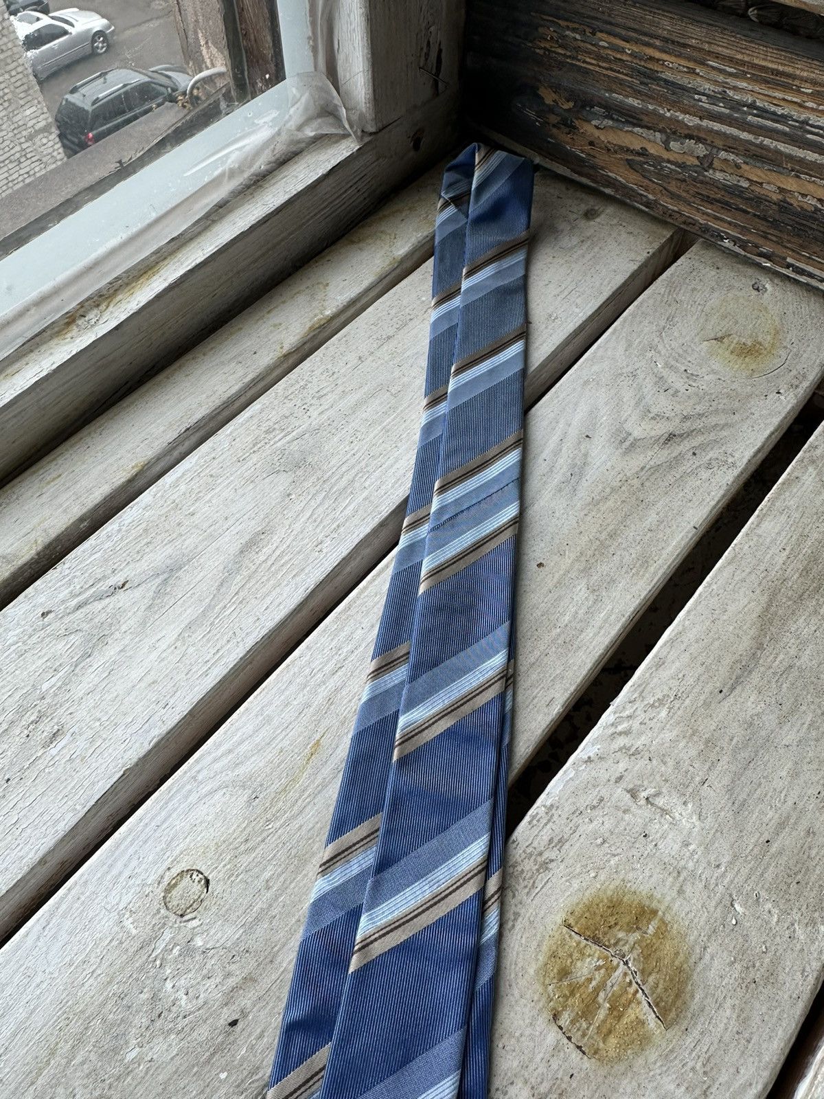 Designer × Hugo Boss 🚨RARE Hugo Boss Tie old money style Burgundy luxury monogram Size ONE SIZE - 4 Thumbnail