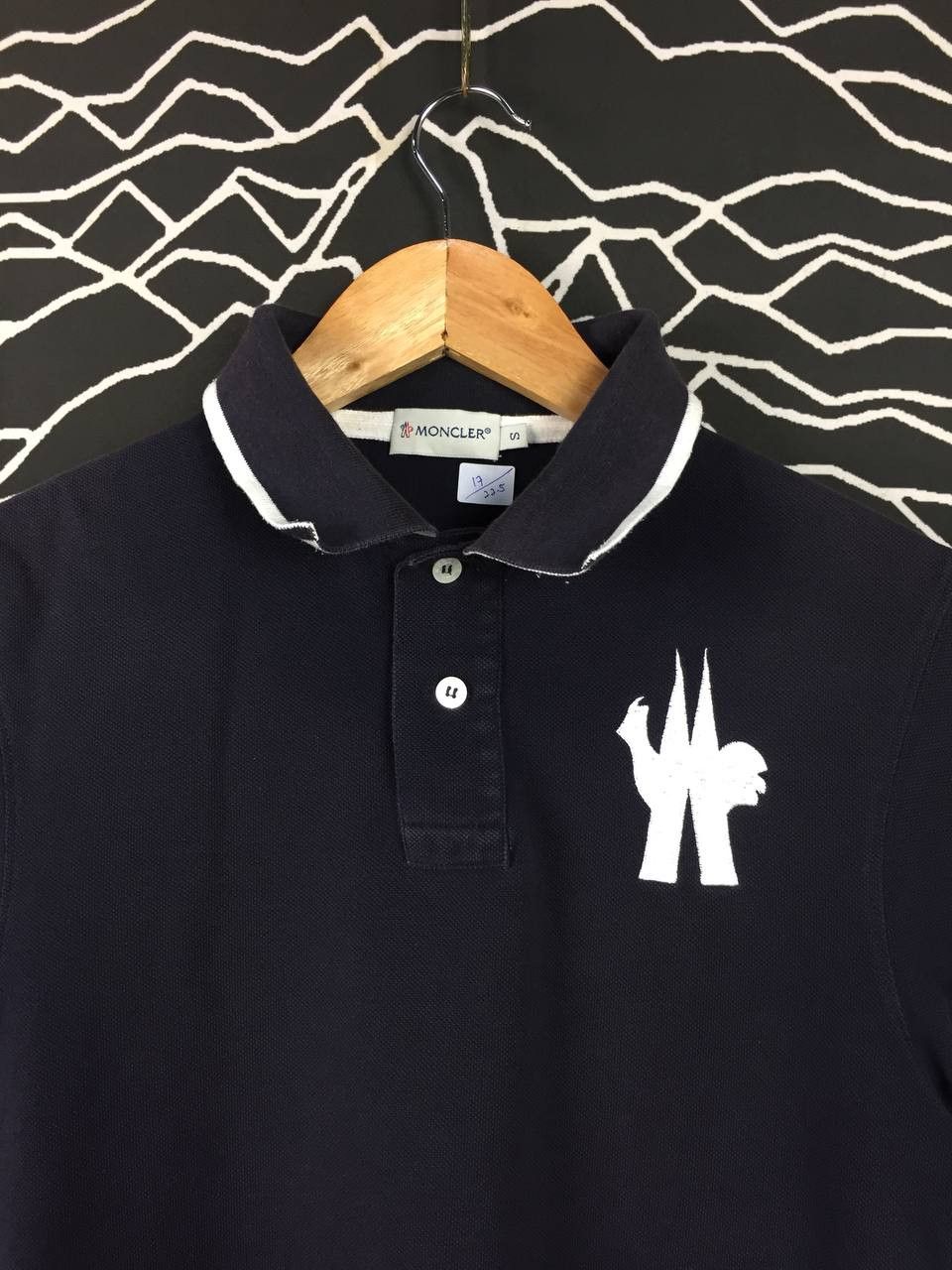 Moncler Moncler Big Logo High Fashion Luxury Polo Tee Size S / US 4 / IT 40 - 3 Thumbnail
