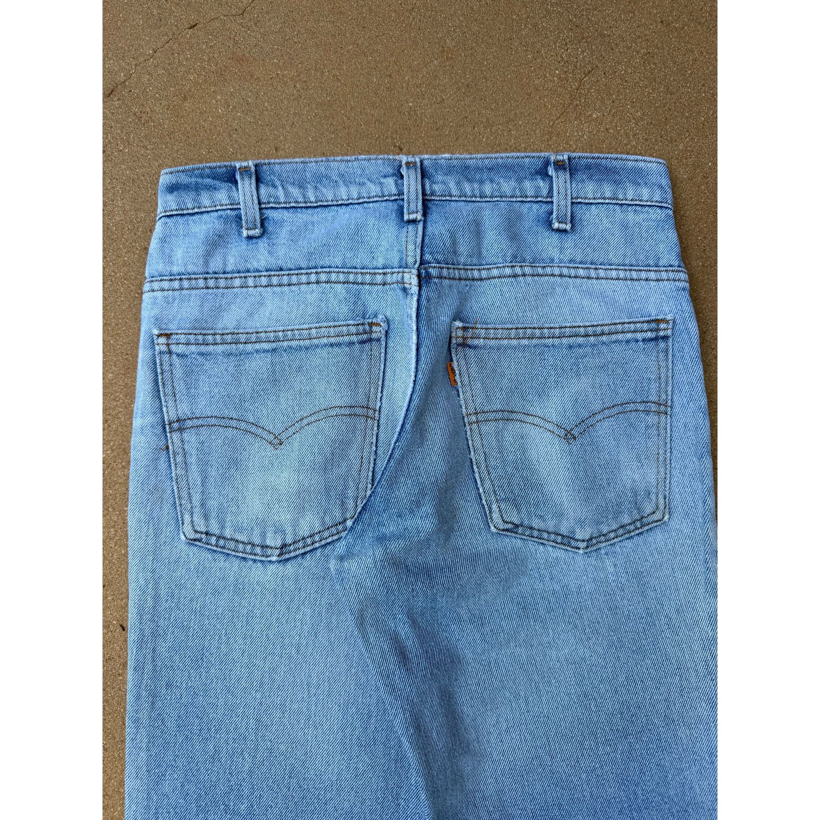 Levi's Vtg 80's Levi's 684 Orange Tab Bellbottom Flare Jeans 30x33 Size US 30 / EU 46 - 7 Thumbnail