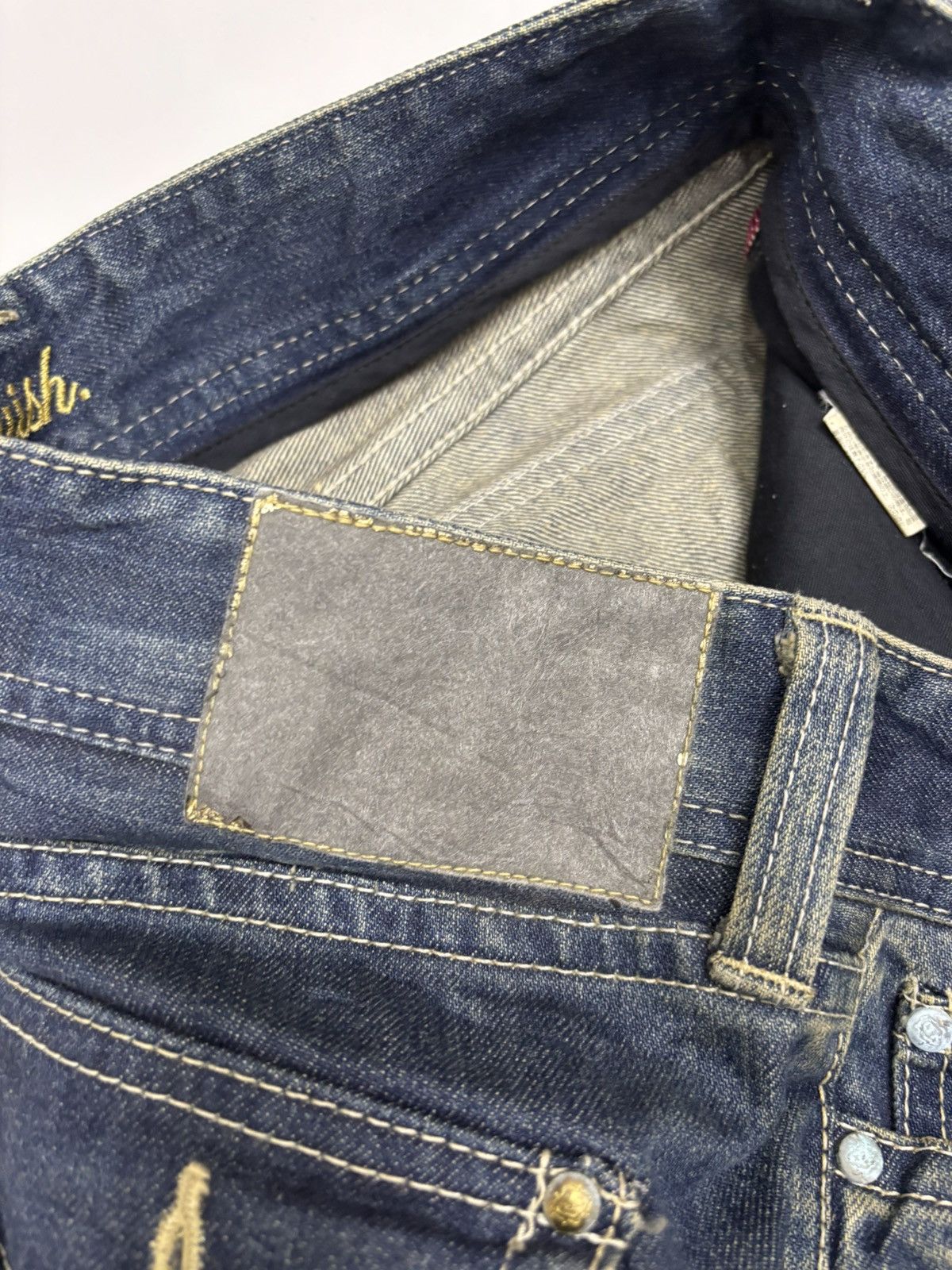 If Six Was Nine Flare Jeans Vanquish Paint Splatter Distressed Denim Size 32" / US 10 / IT 46 - 12 Thumbnail