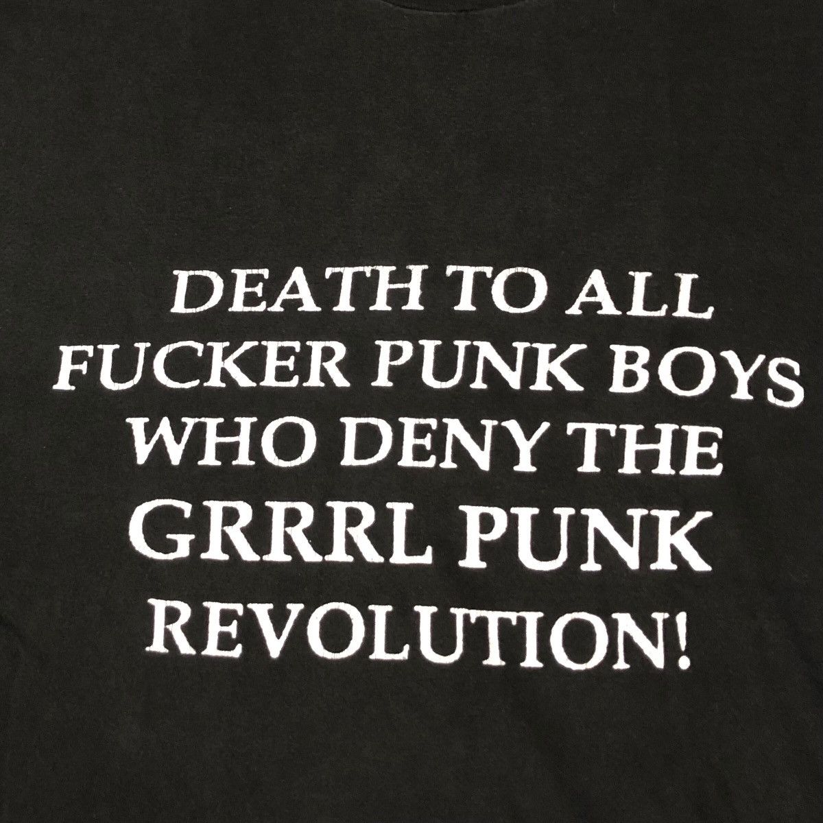 Vintage Vintage 90s Don Rock Riot Grrrl Short Sleeve Shirt Size US L / EU 52-54 / 3 - 4 Thumbnail