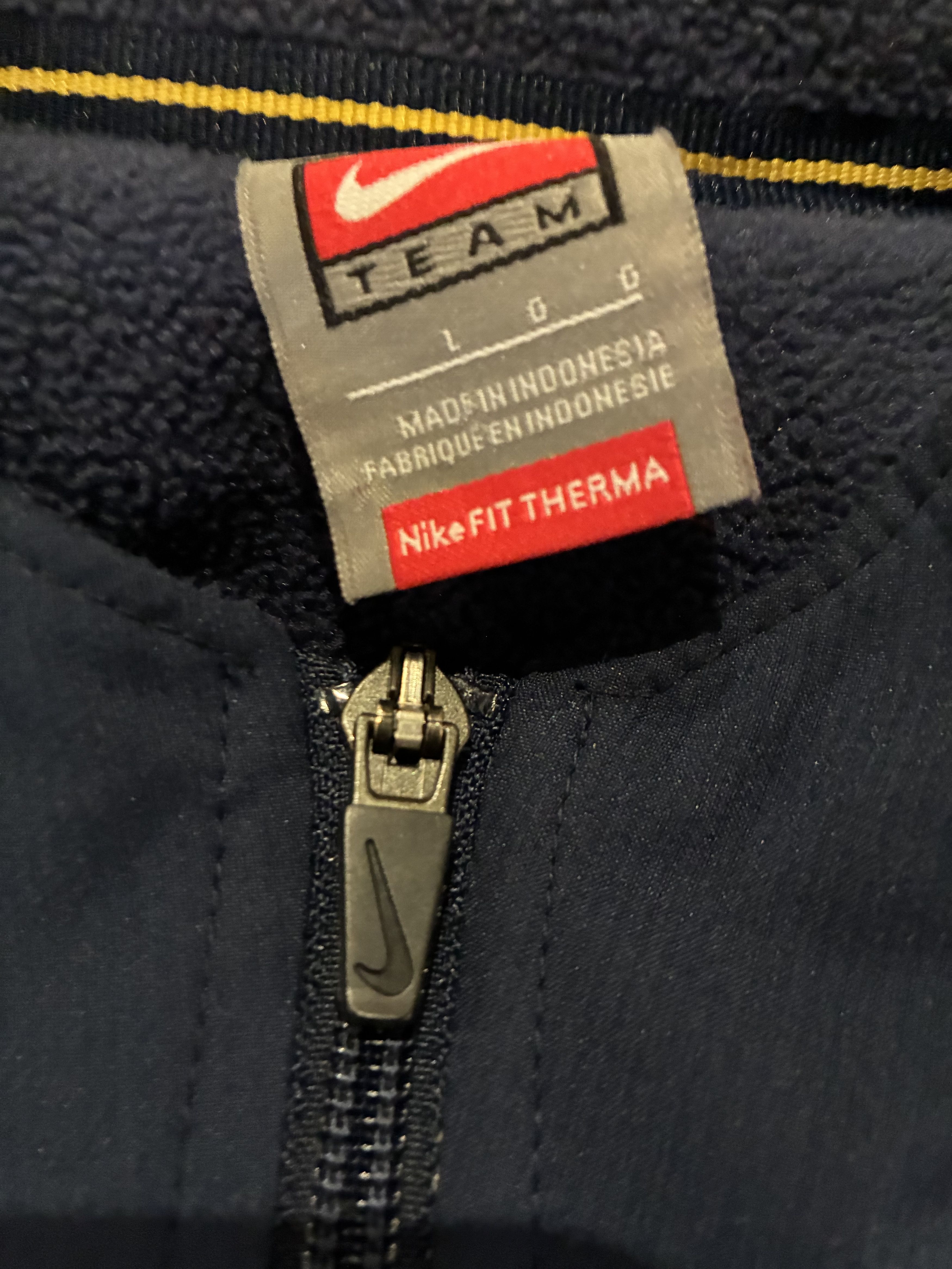 Nike Nike Michigan Wolverines Blue and yellow fleece jacket Size US L / EU 52-54 / 3 - 4 Thumbnail