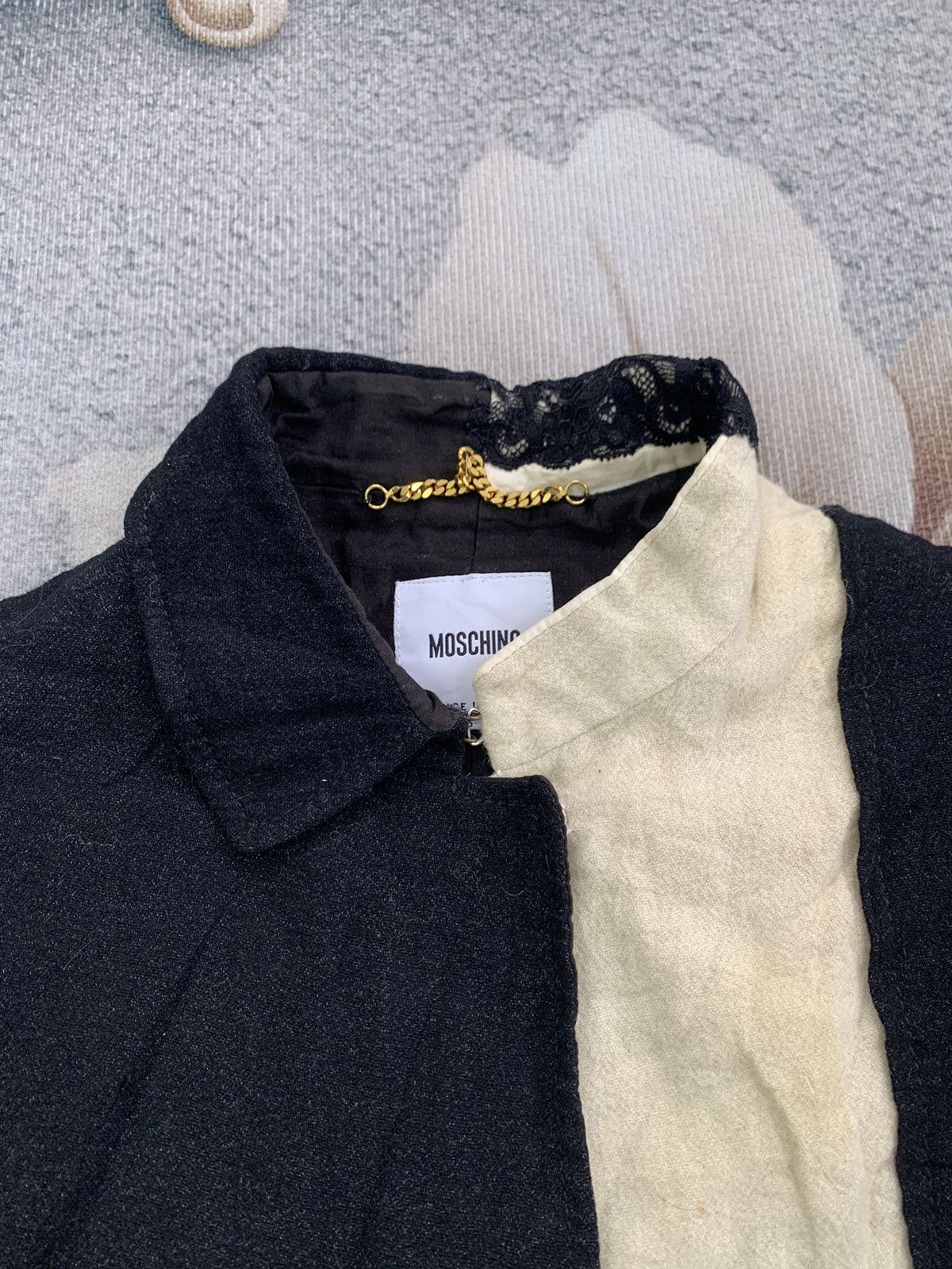 Moschino Rare Distress Constructed Design Moschino Wool Jacket Size L / US 10 / IT 46 - 5 Thumbnail
