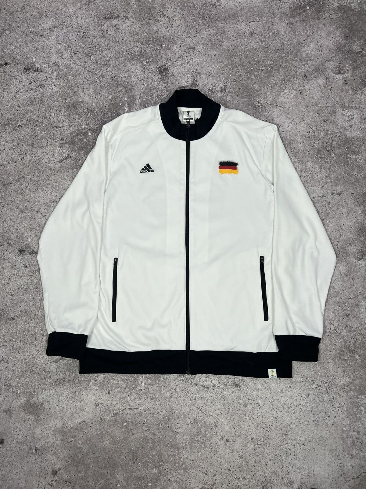 Adidas Adidas Germany FIFA World Cup Track Jacket Size US XL / EU 56 / 4 - 1 Thumbnail