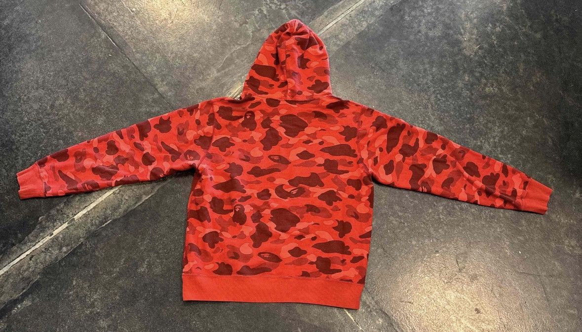 Bape Bape Red Camo Pullover Size US XL / EU 56 / 4 - 2 Thumbnail