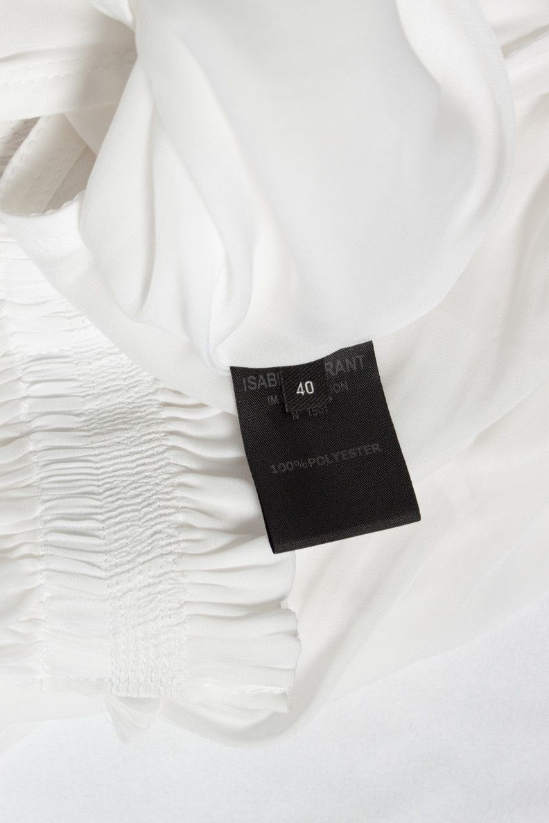 Isabel Marant Isabel Marant, White sheer dress with ruffles Size S / US 4 / IT 40 - 5 Thumbnail