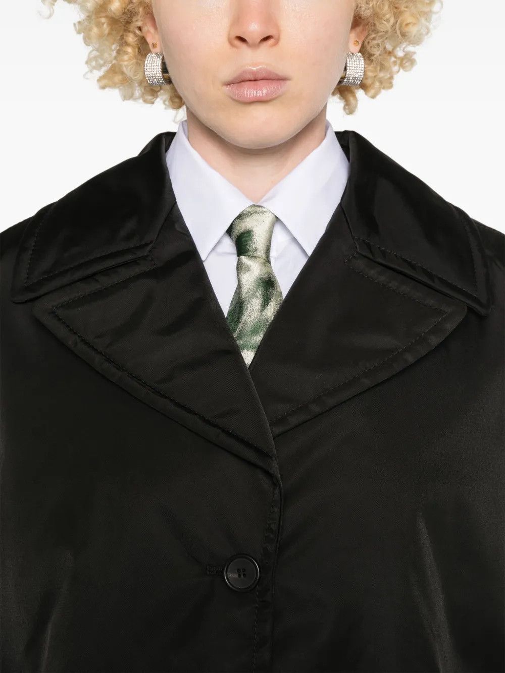 Marni o1y1025 Twill Coat in Black Size S / US 4 / IT 40 - 2 Thumbnail