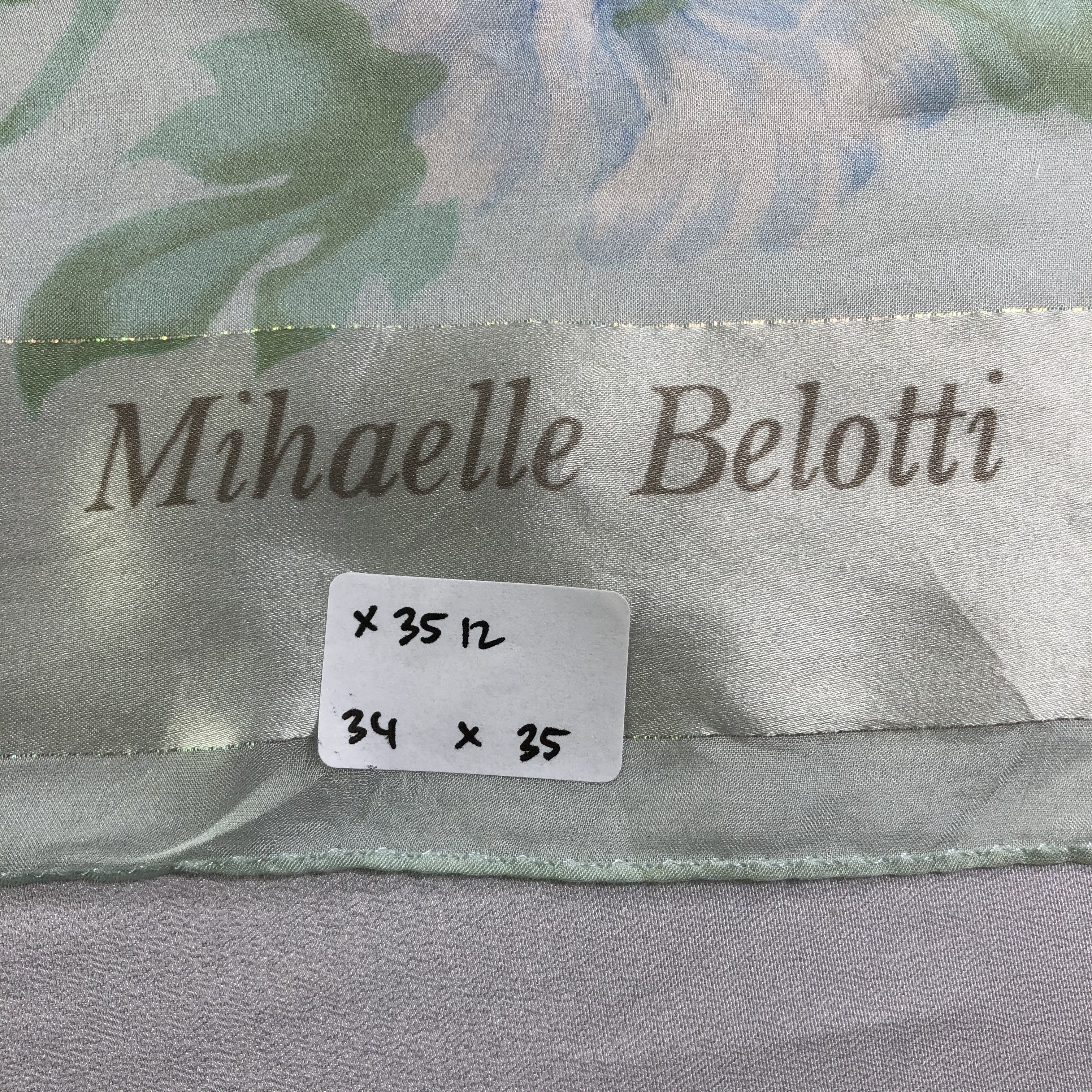Vintage Vintage Mihaelle Belotti Silk Scarf Size ONE SIZE - 7 Thumbnail