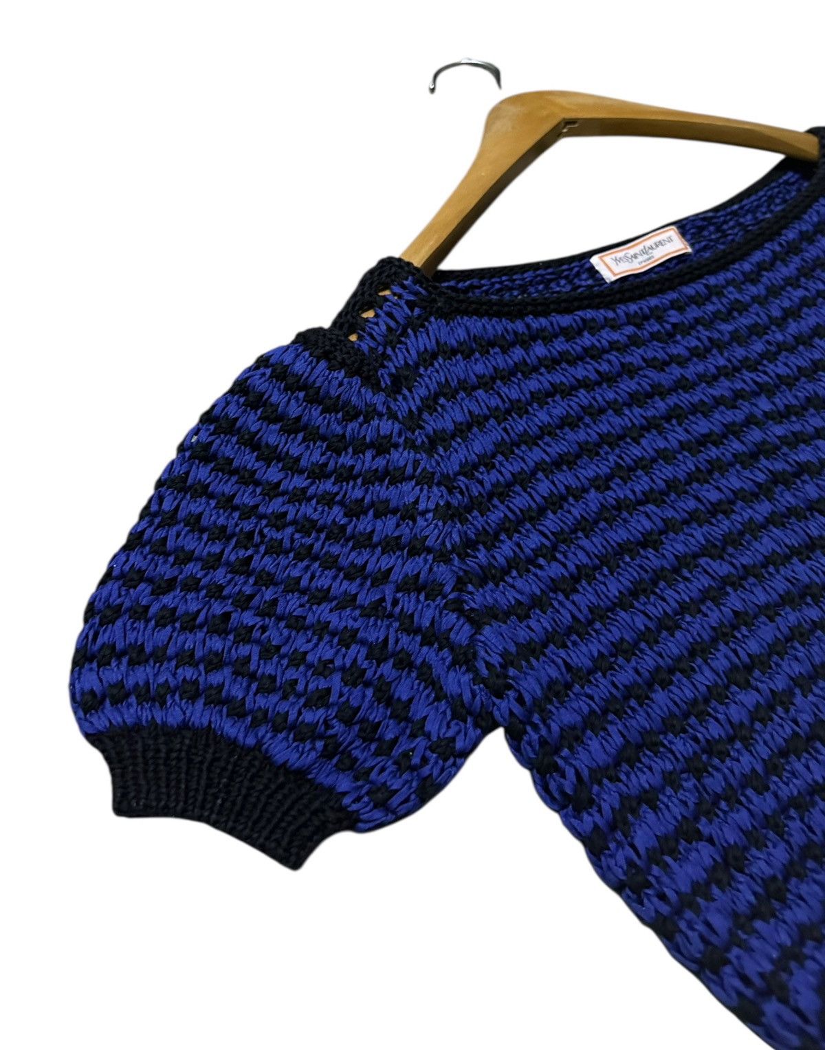Yves Saint Laurent vintage Yves Saint Laurent striped short-sleeve knit top Size M / US 6-8 / IT 42-44 - 5 Thumbnail