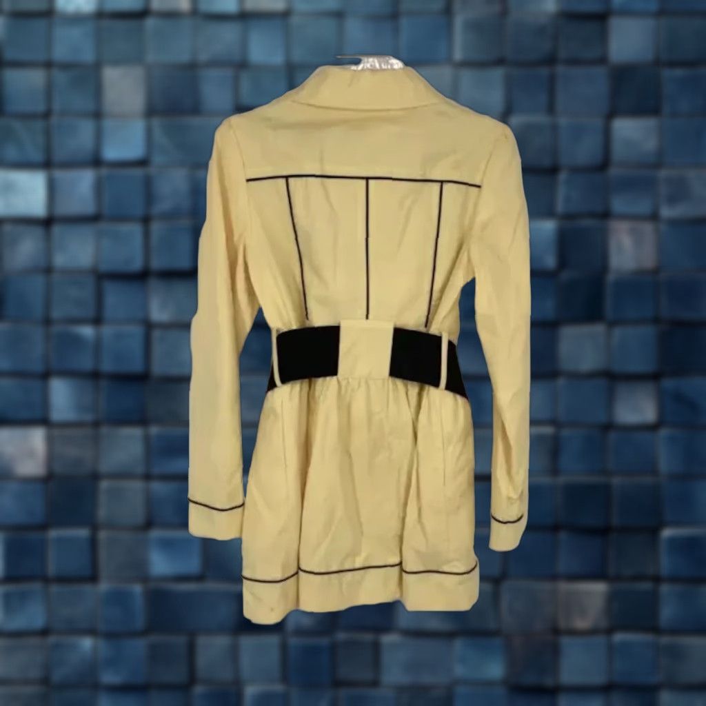 Vintage Candie's Major Flirt Banana Belted Shirt Dress Casual Women M Yellow Knee Length Belted Dress Size M / US 6-8 / IT 42-44 - 1 Thumbnail