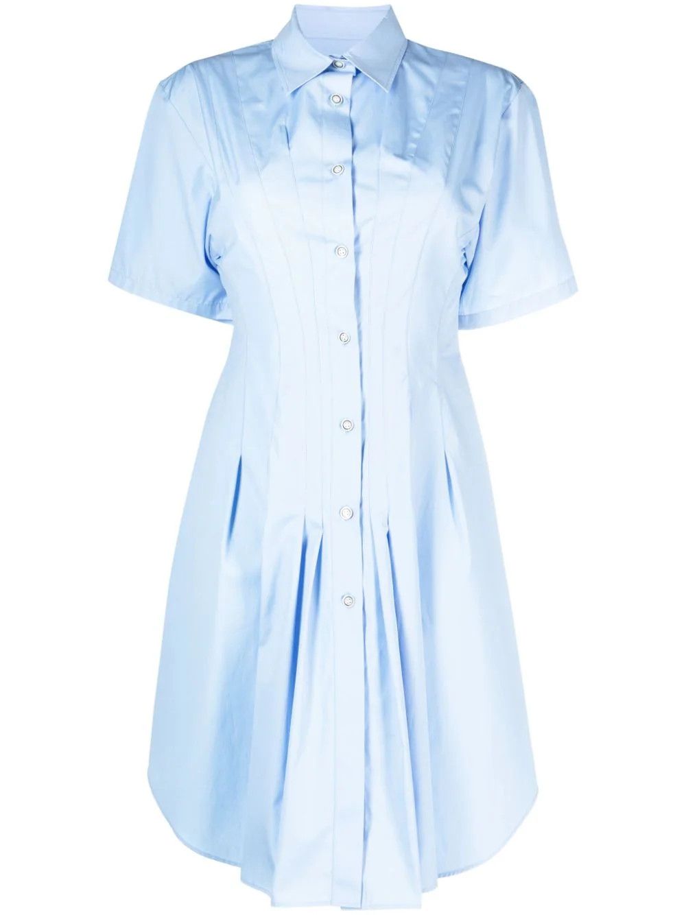 Marni o1w1db10824 Shirt Dress in Sky Blue Size M / US 6-8 / IT 42-44 - 1 Thumbnail