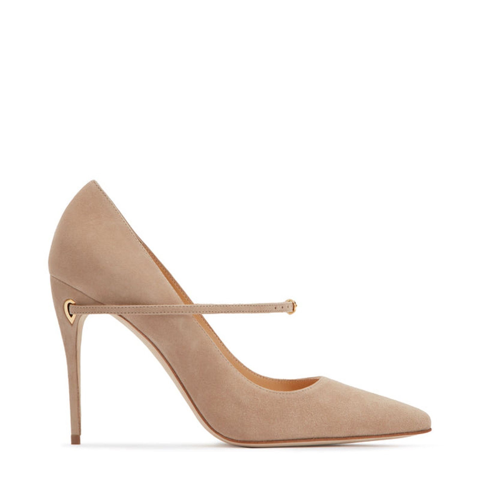 Other Jennifer Chamandi Lorenzo 105 mm Sand Suede Pumps sz. 39 eu Size US 9 / IT 39 - 1 Thumbnail