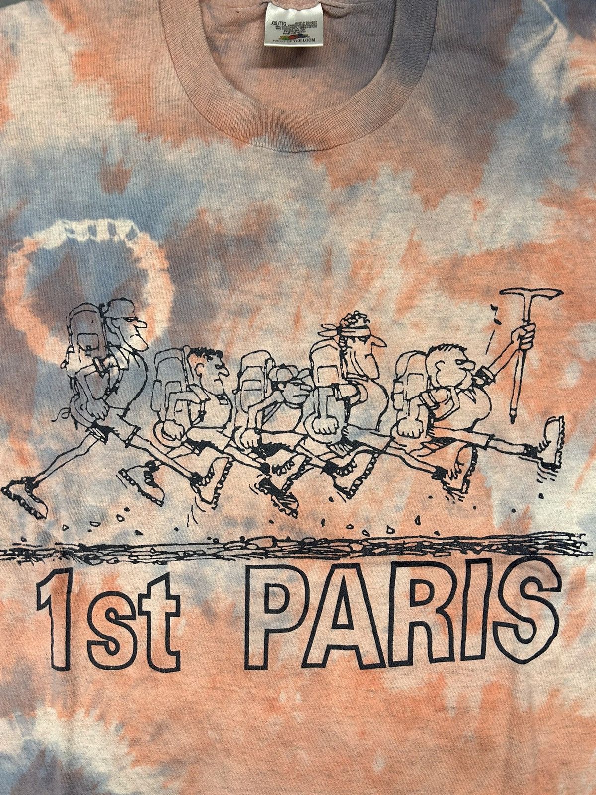 Vintage Crazy Vintage 90s Essential Orange Tye Dye Graphic Tee Shirt Size US XL / EU 56 / 4 - 3 Thumbnail
