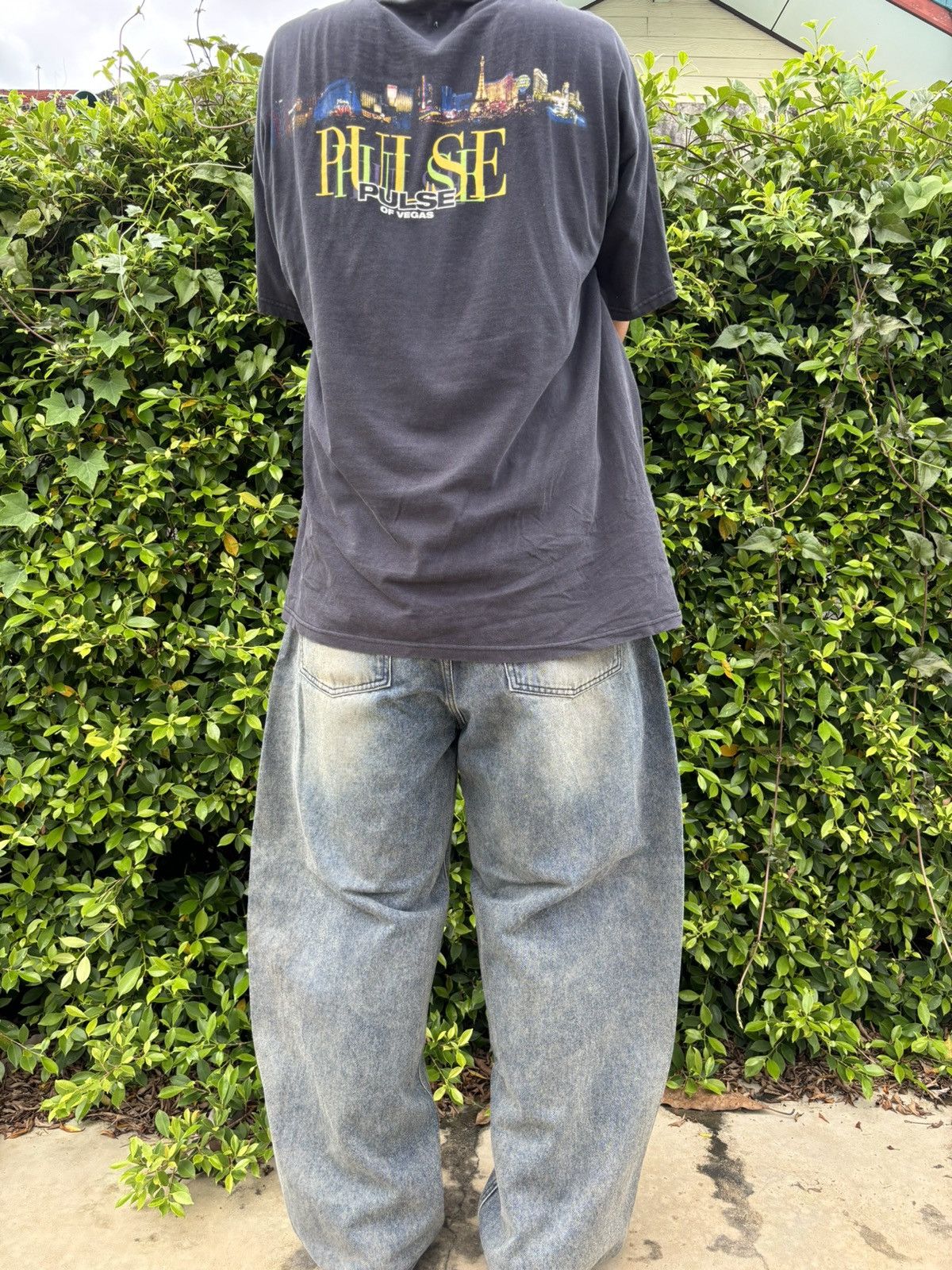 If Six Was Nine Rare DEEP SENSE Design Baggy Denim Blue Jeans Size US 34 / EU 50 - 8 Thumbnail