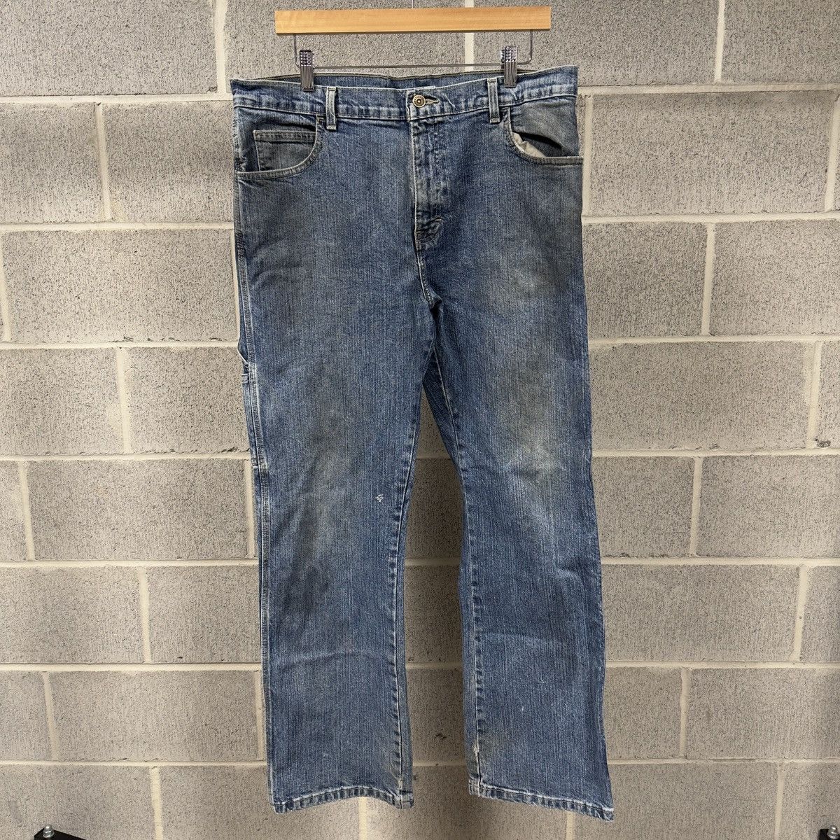 Vintage Vintage Mud Wash Dickies Jeans ERD Grunge Thrashed Faded Size US 34 / EU 50 - 1 Thumbnail