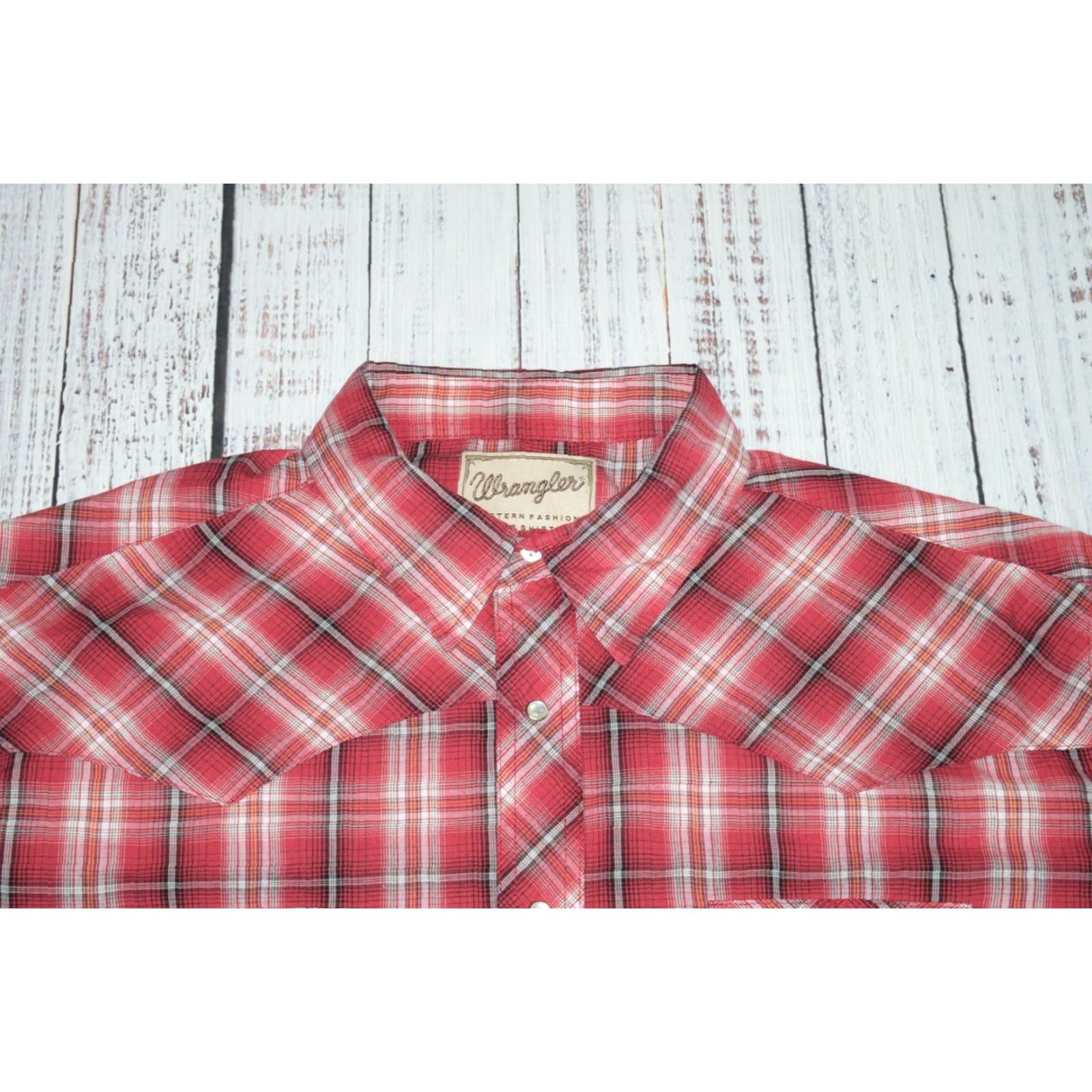 Wrangler WRANGLER WESTERN PEARL SNAP SHIRT MENS 2XL RED CHECK COTTON BUTTON-UP COTTON PLAID BIG POCKETED EUC Casual Western Theme Cowboy Size US XXL / EU 58 / 5 - 2 Thumbnail
