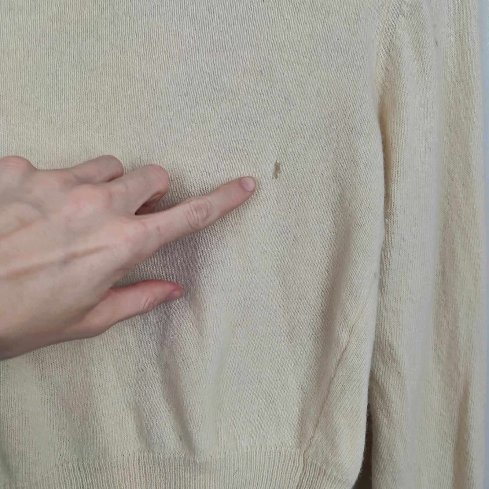 Other Alexa Fairchild Cashmere Sweater Womens Medium Large Beige Size L / US 10 / IT 46 - 9 Thumbnail