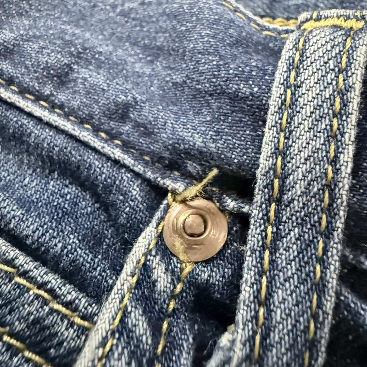 Lee × Number (N)ine Flared Vintage 90s Lee Distressed Faded Japanese Denim Size US 30 / EU 46 - 19 Thumbnail