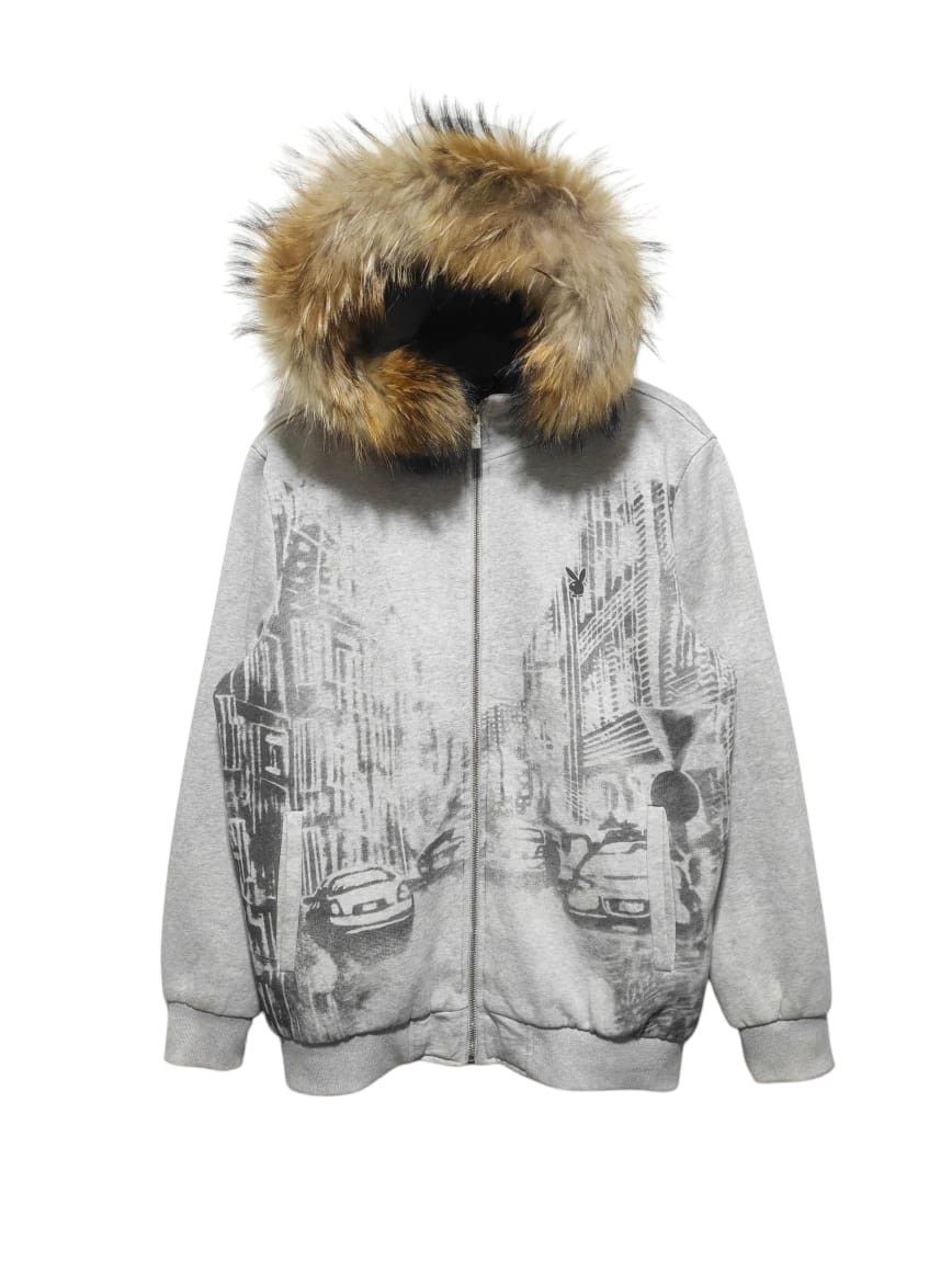 Playboy Playboy Zip Fur Hoodie LGB style Size US L / EU 52-54 / 3 - 1 Thumbnail