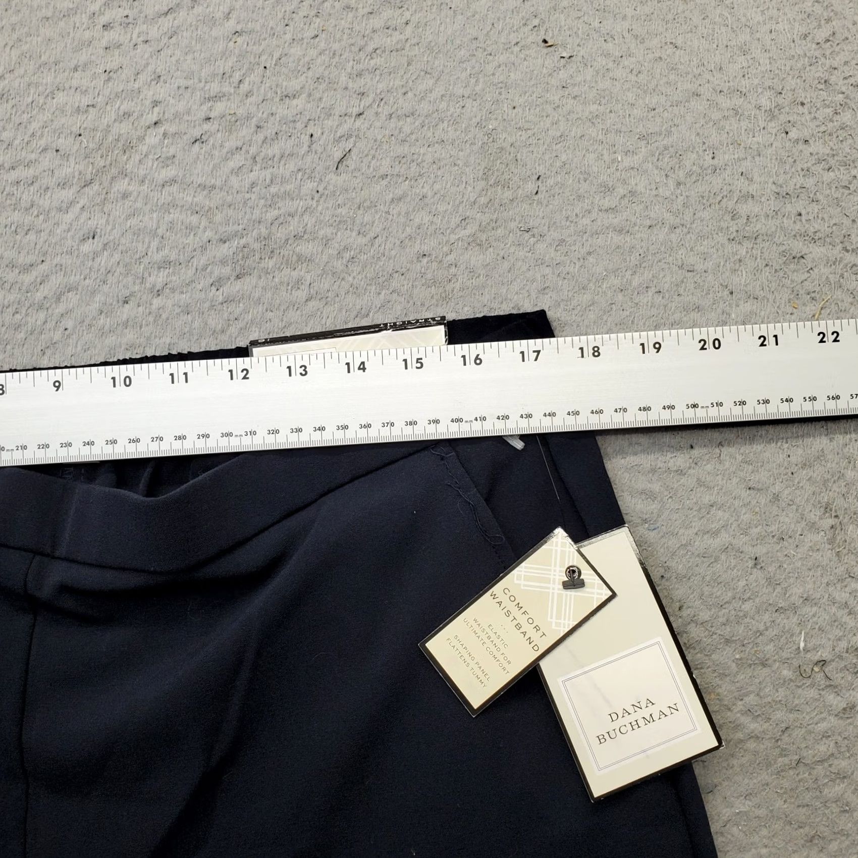 Vintage Dana Buchanan Ankle Pants Womens Size 16 Black Comfort Elastic Waistband Pull On Size 38" / US 16 / IT 52 - 6 Thumbnail