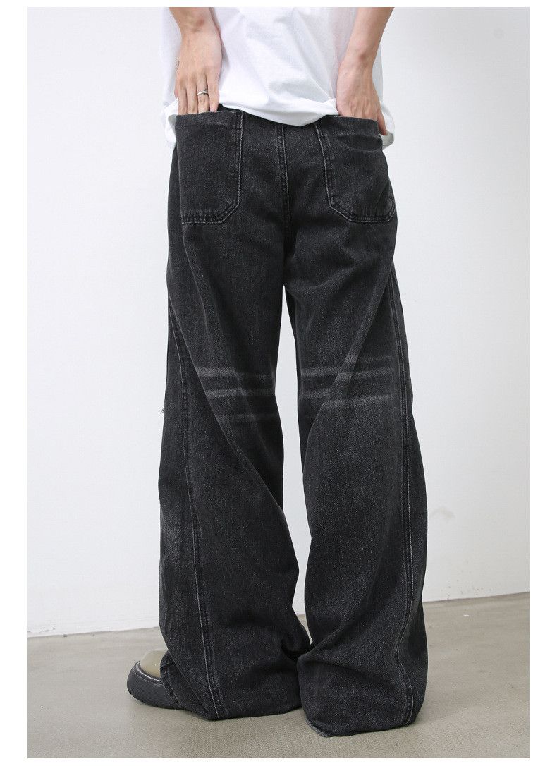 Japanese Brand × Jean American retro distressed straight-leg ripped jeans Size US 32 / EU 48 - 3 Thumbnail