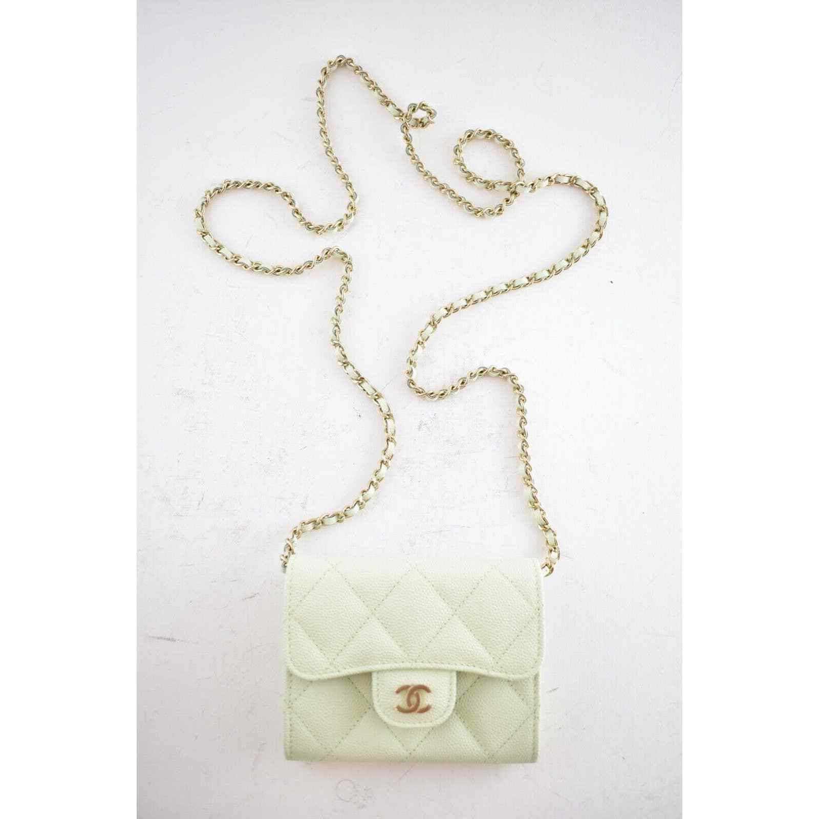 Chanel Chanel Mini Wallet On Chain Gold Card Shoulder Crossbody Bag Size ONE SIZE - 3 Thumbnail