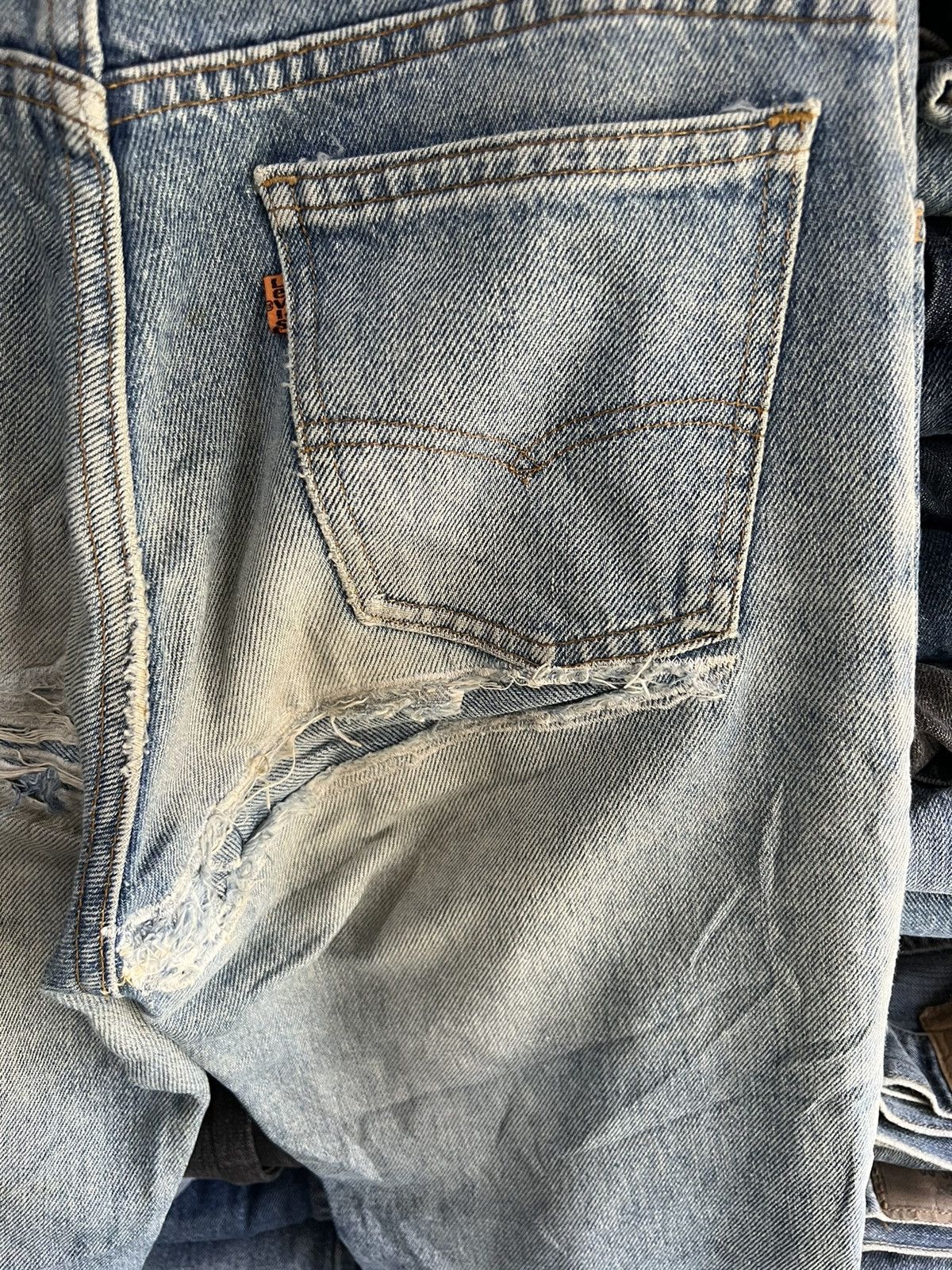 Levi's Vintage Clothing 🔥Vintage Levis Distressed Denim Made in Usa Size US 29 - 12 Thumbnail