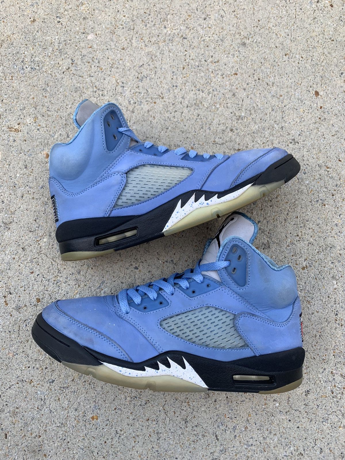 image of Jordan Nike Air Jordan 5 Retro Unc University Blue/black Shoes, Men's (Size 9)