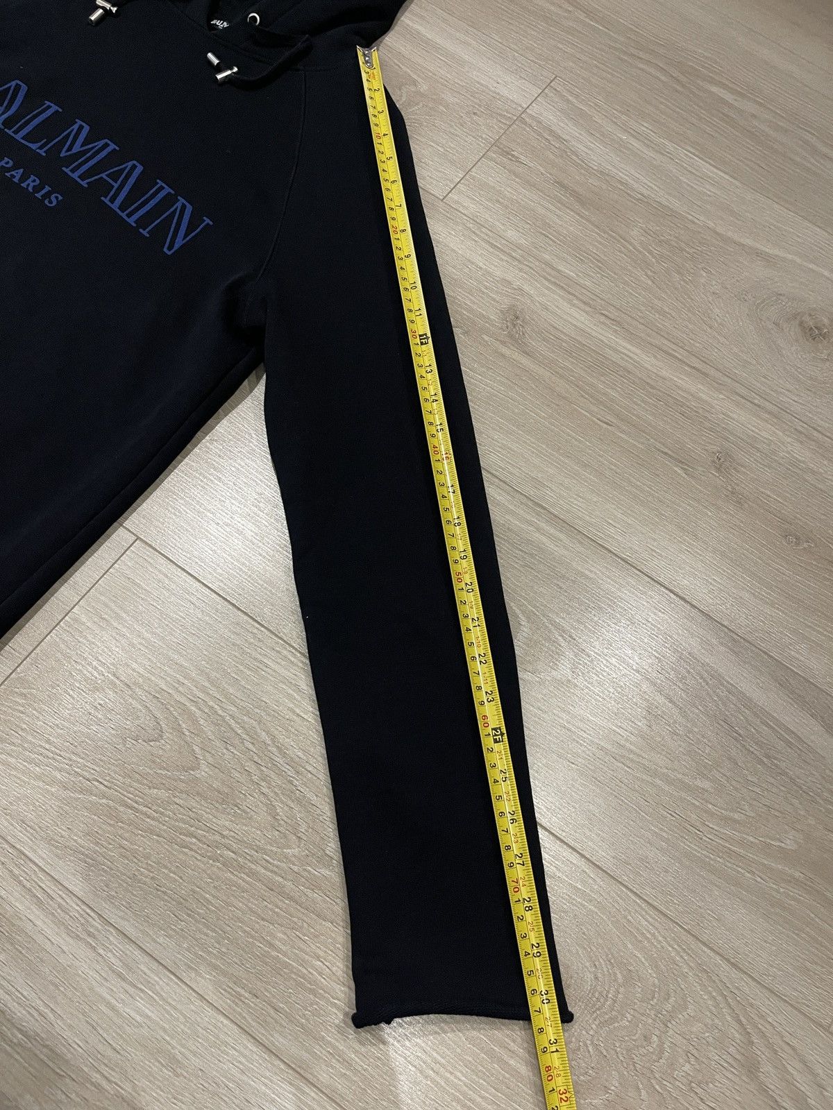 Balmain Balmain black hoodie sweatshirt big logo S Size US S / EU 44-46 / 1 - 12 Thumbnail